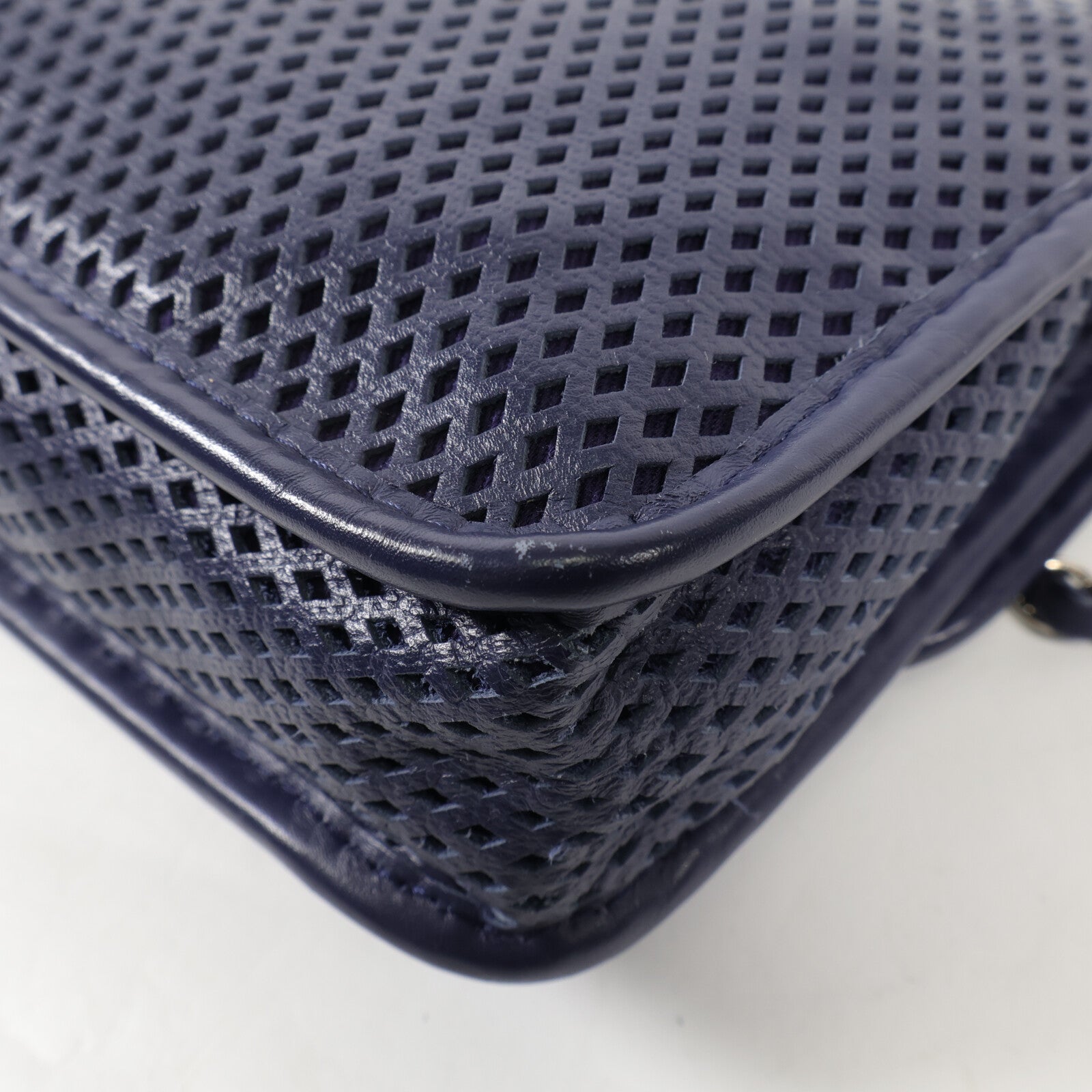 CHANEL 羊皮皮革Shoulder Bag銀扣肩背袋