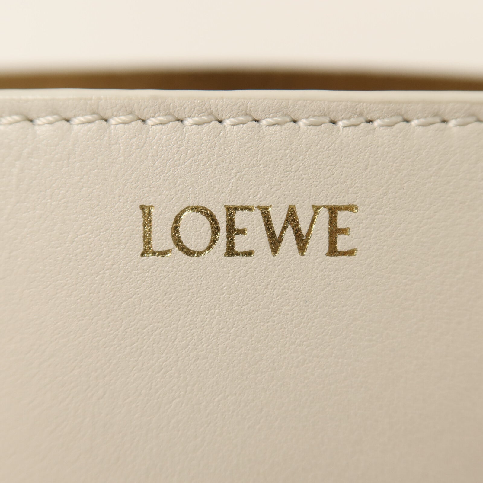 LOEWE 牛皮皮革Puzzle Fold Mini金扣手挽肩背兩用袋