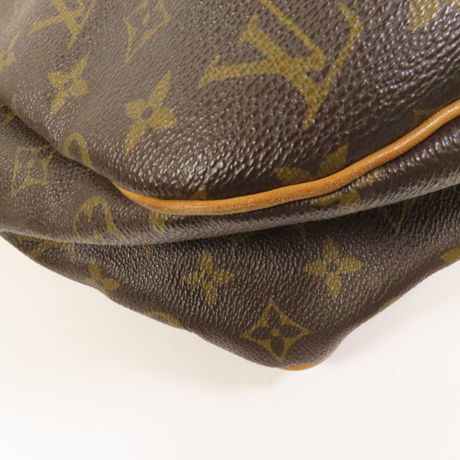 LOUIS VUITTON Monogram Galliera PM金扣肩背袋棕色