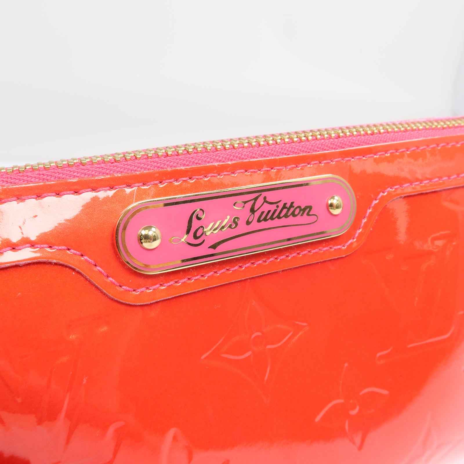LOUIS VUITTON Monogram Vernis Trousse Cosmetic Pouch金扣手拿包
