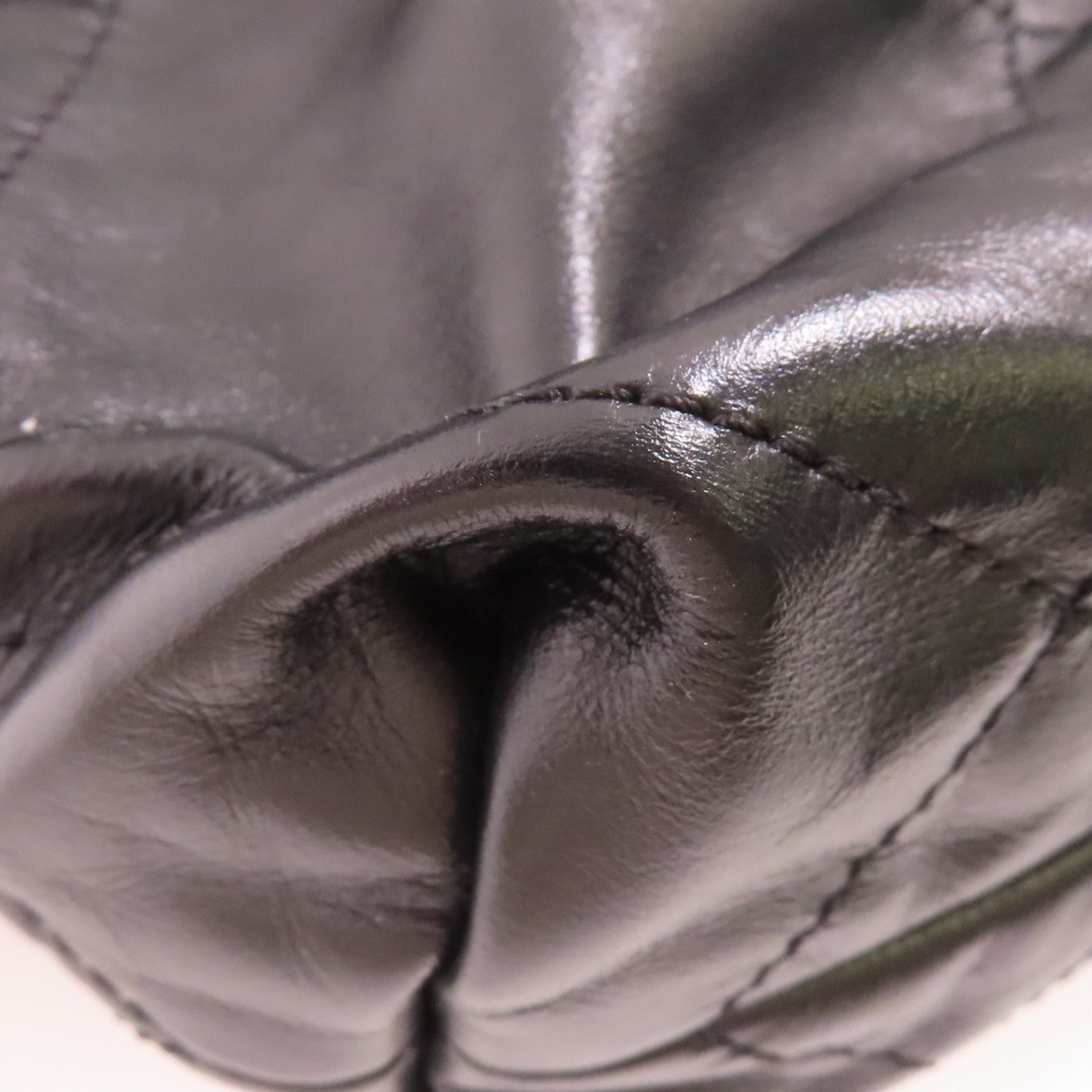 CHANEL CC C22 Backpack Calfskin Leather Black