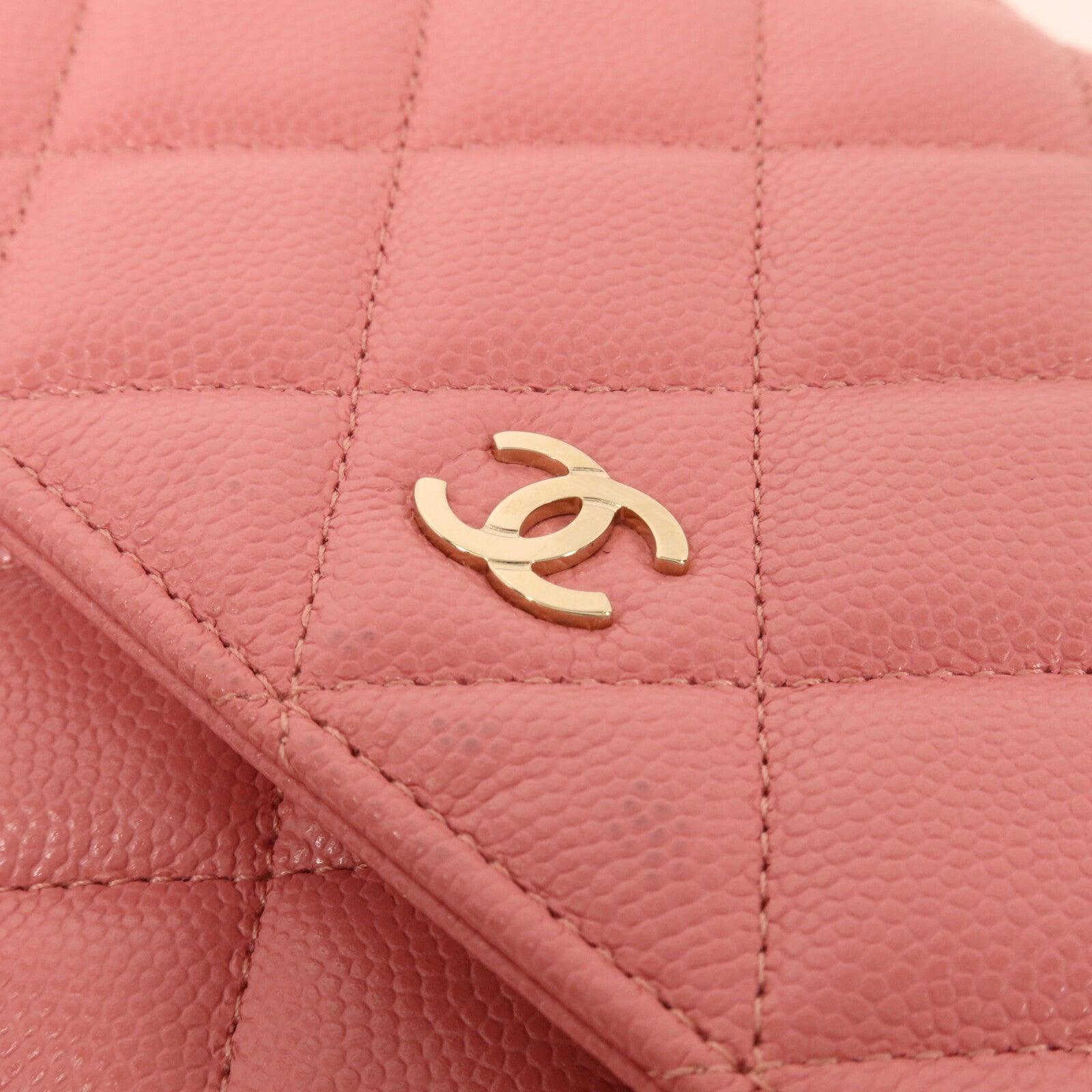 CHANEL 牛皮皮革WOC Wallet On Chain鏈帶肩背袋