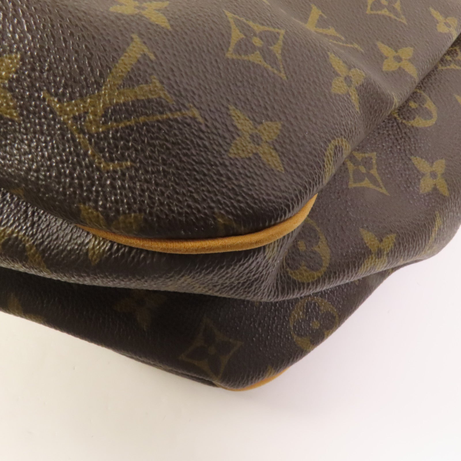 LOUIS VUITTON Monogram Galliera PM金扣肩背袋棕色
