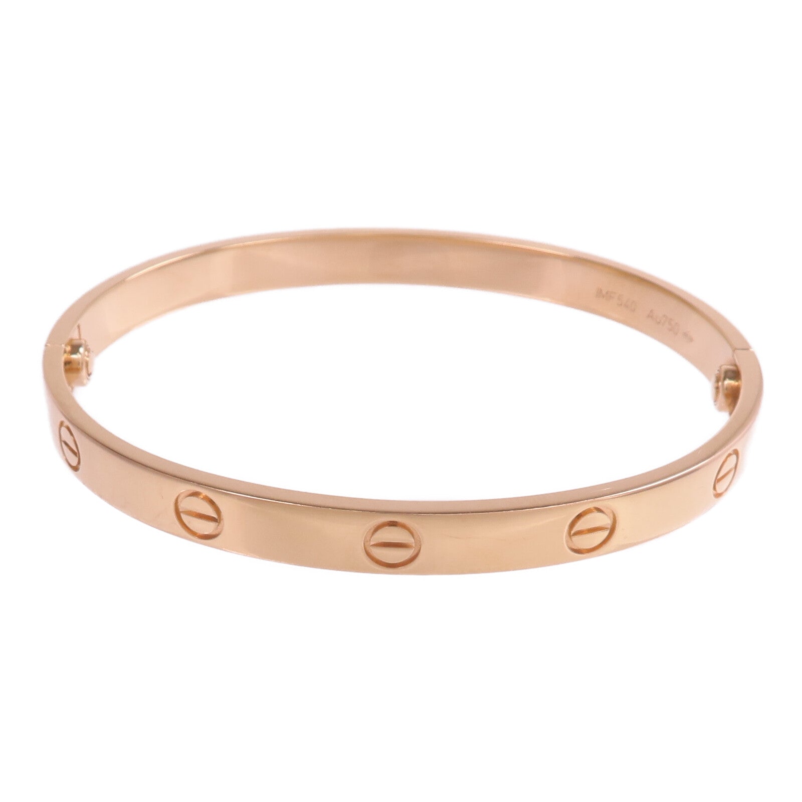CARTIER 18K玫瑰金Love Bracelet手鐲Cartier#18