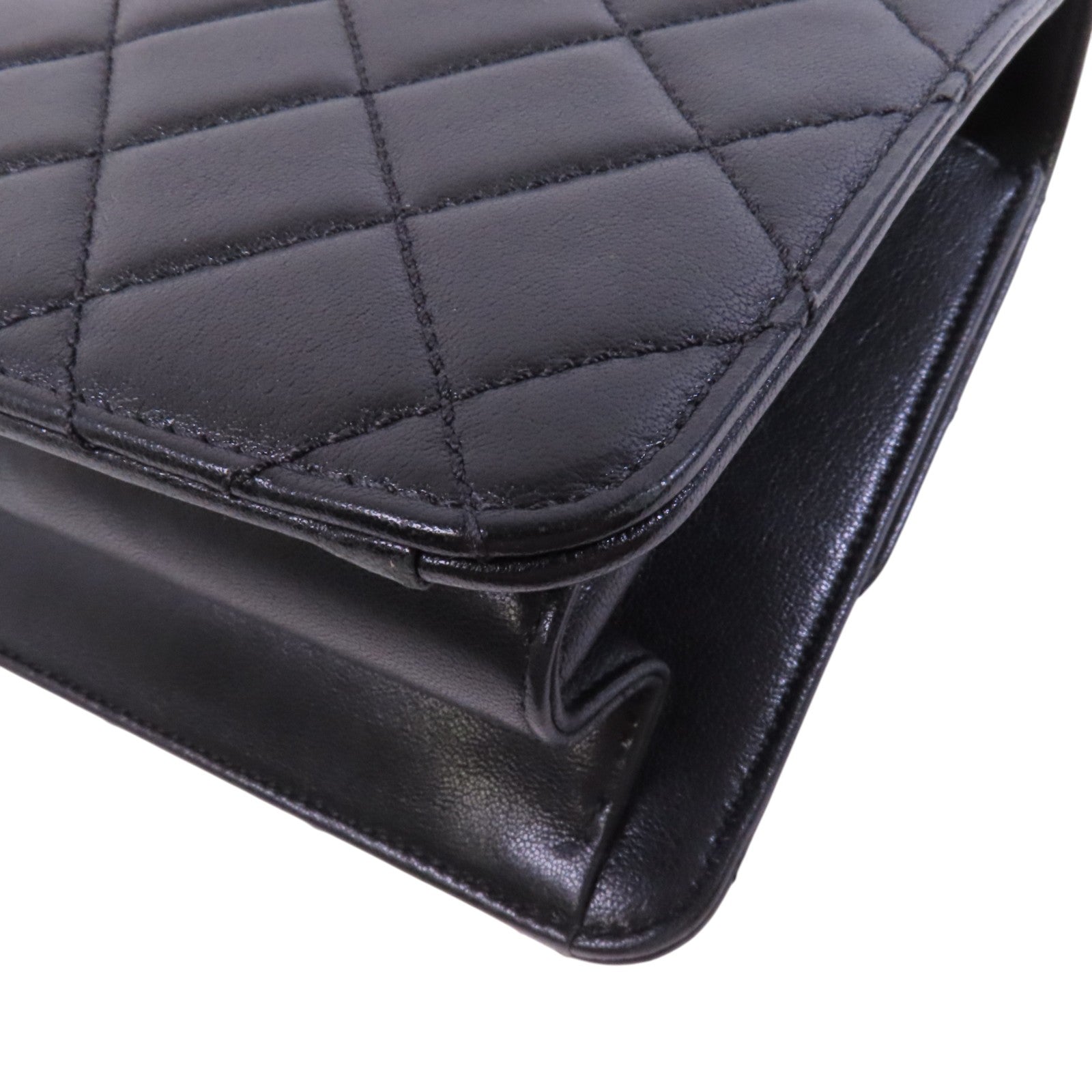 CHANEL 羊皮皮革Chain Shoulder Bag金扣鏈帶肩背袋