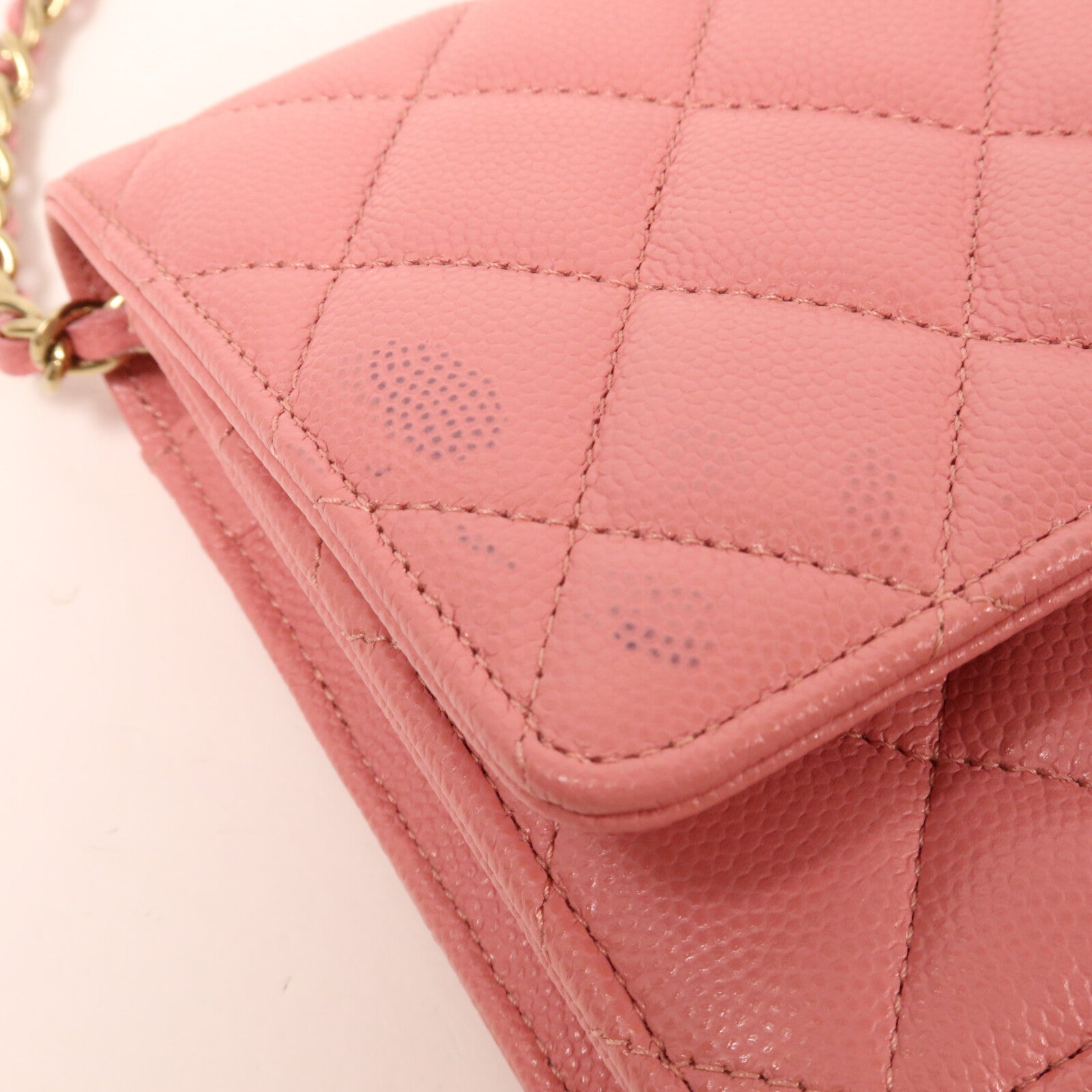 CHANEL 牛皮皮革WOC Wallet On Chain鏈帶肩背袋