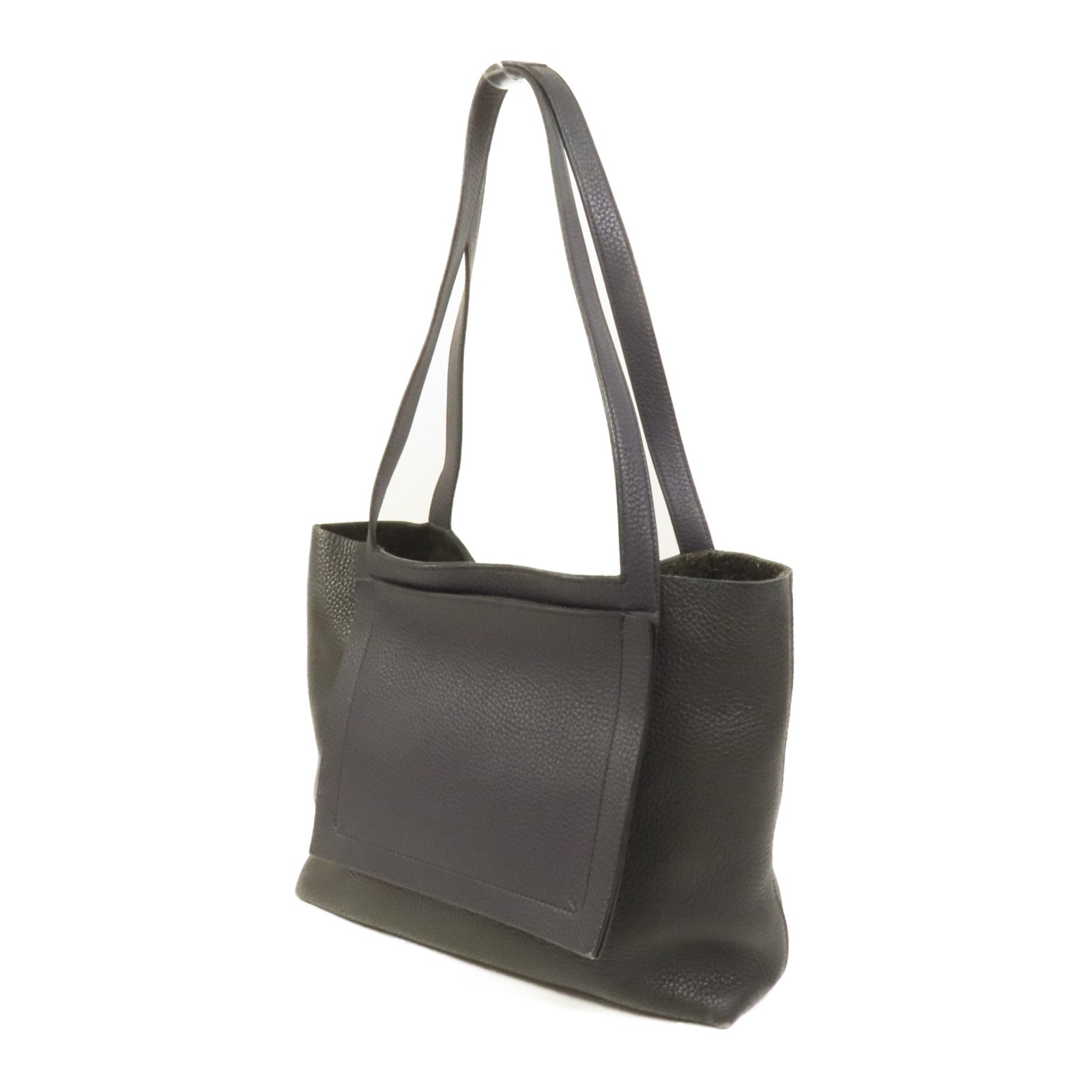 HERMES Clemence皮革Cabasellier 31肩背袋Noir Navy