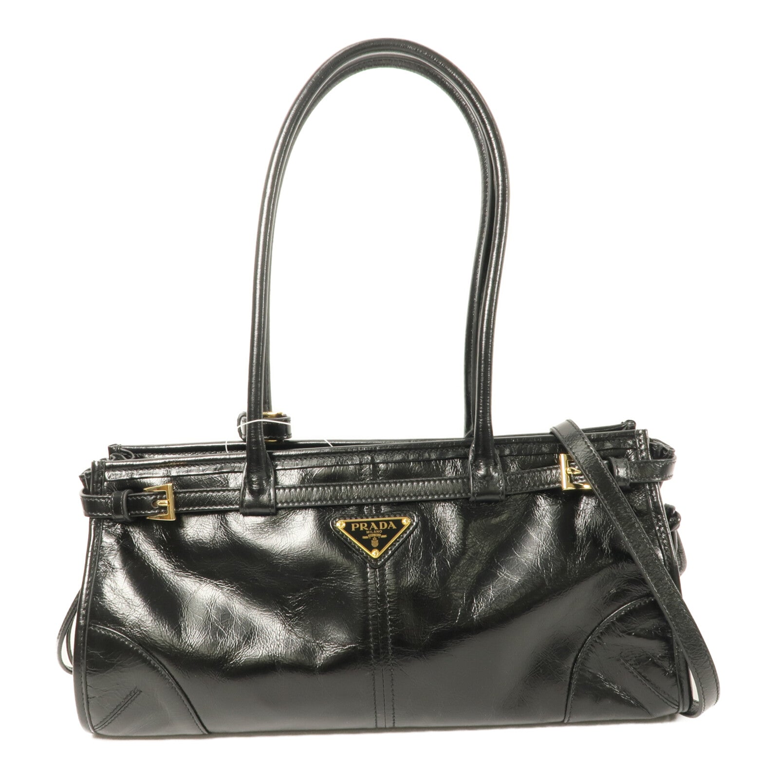 PRADA 牛皮皮革Shoulder Bag手挽肩背兩用袋
