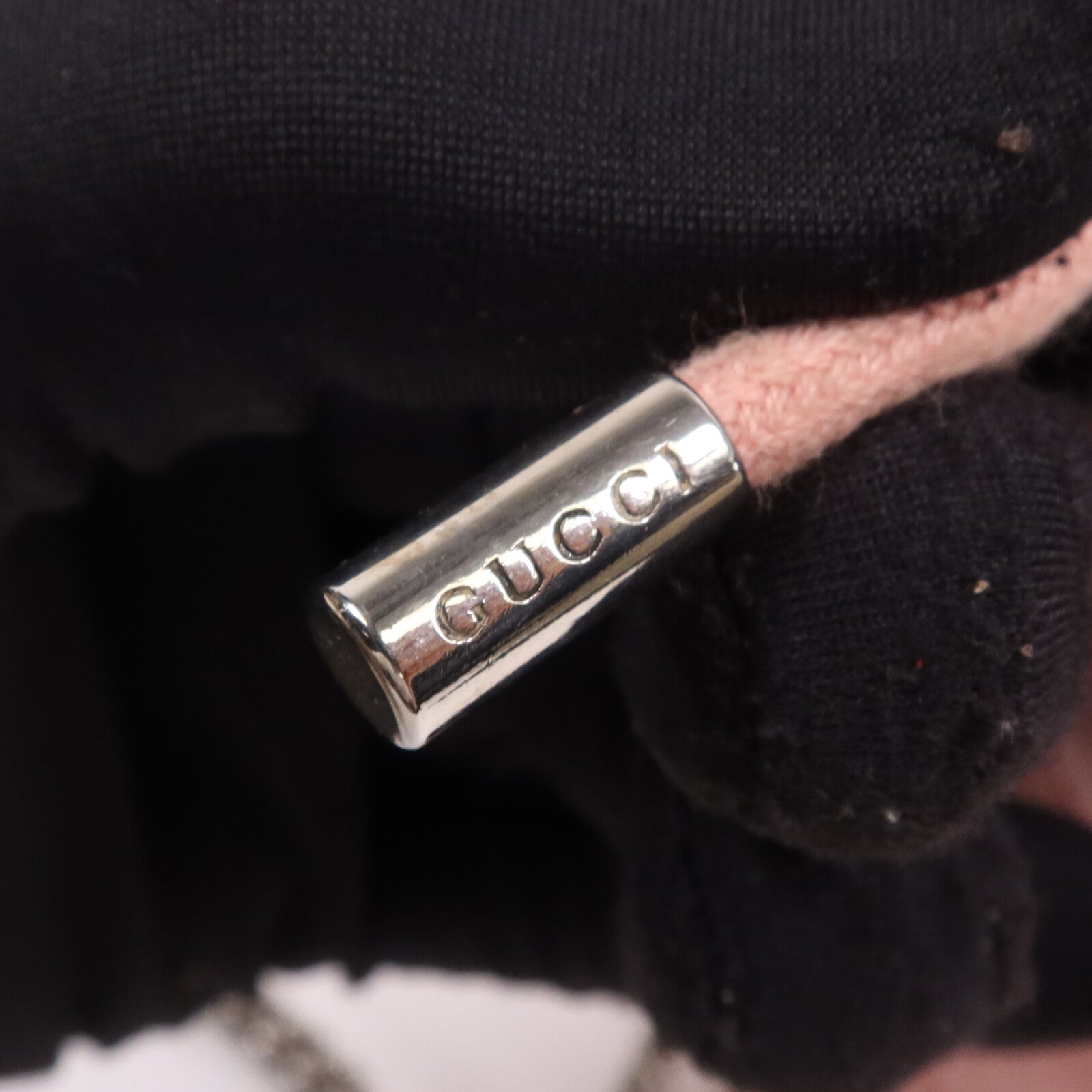 GUCCI 牛皮皮革GG Marmont銀扣鏈帶肩背袋