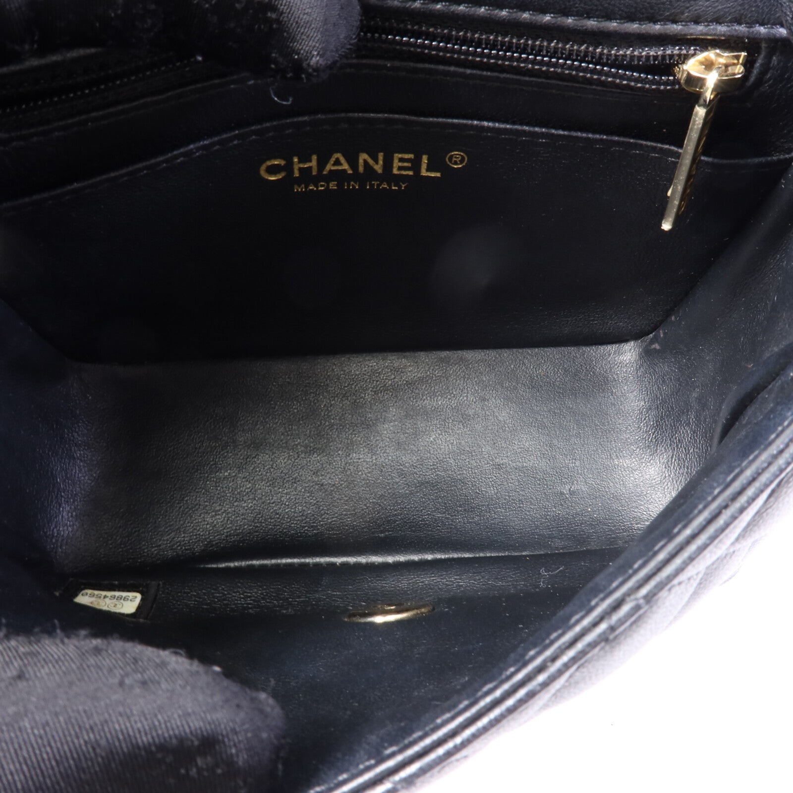 CHANEL 羊皮皮革Mini Classic 17鏈帶肩背袋