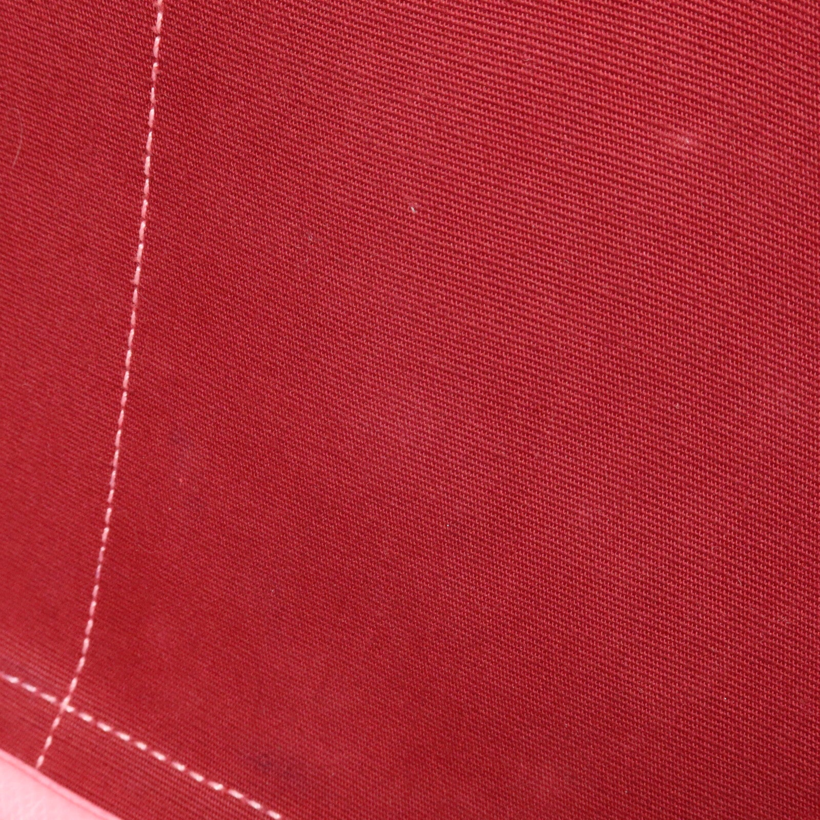 HERMES 帆布GardenParty PM手挽袋Pink/Ruby