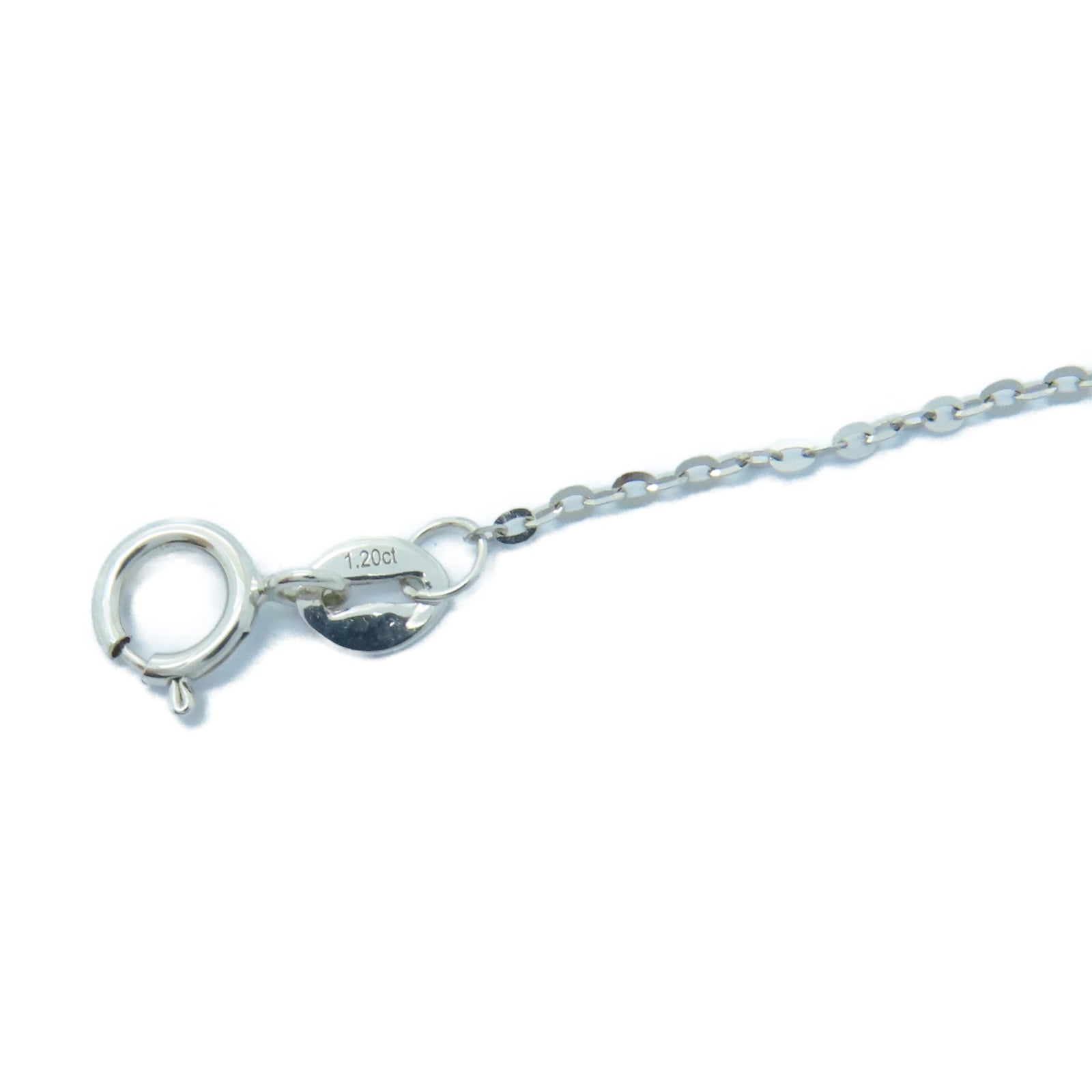 JEWELRY 【激減優惠】18K白金Necklace海藍寶石/0.12ct鑽石項鏈藍色/銀色
