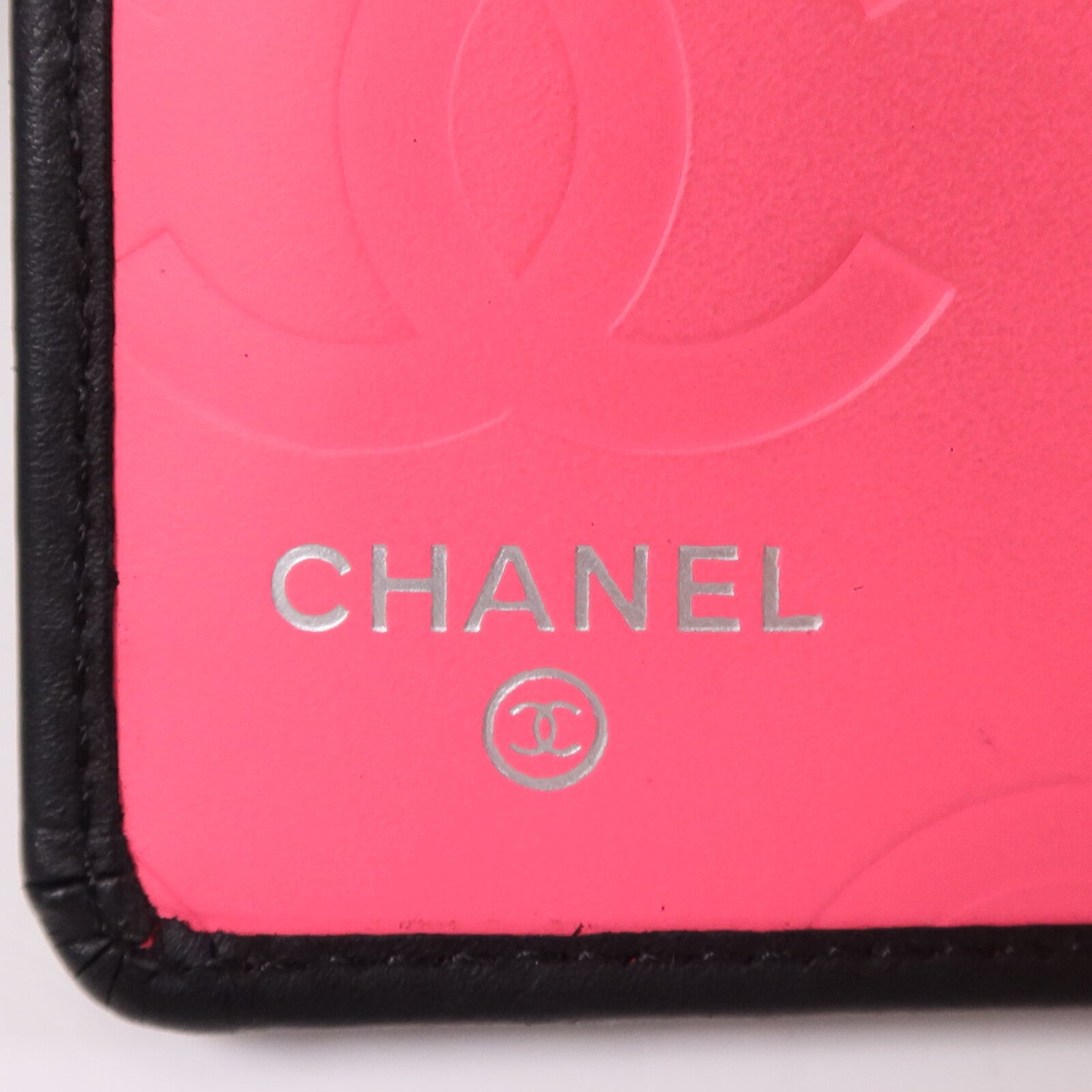 CHANEL 牛皮皮革Cambon Wallet銀扣錢包