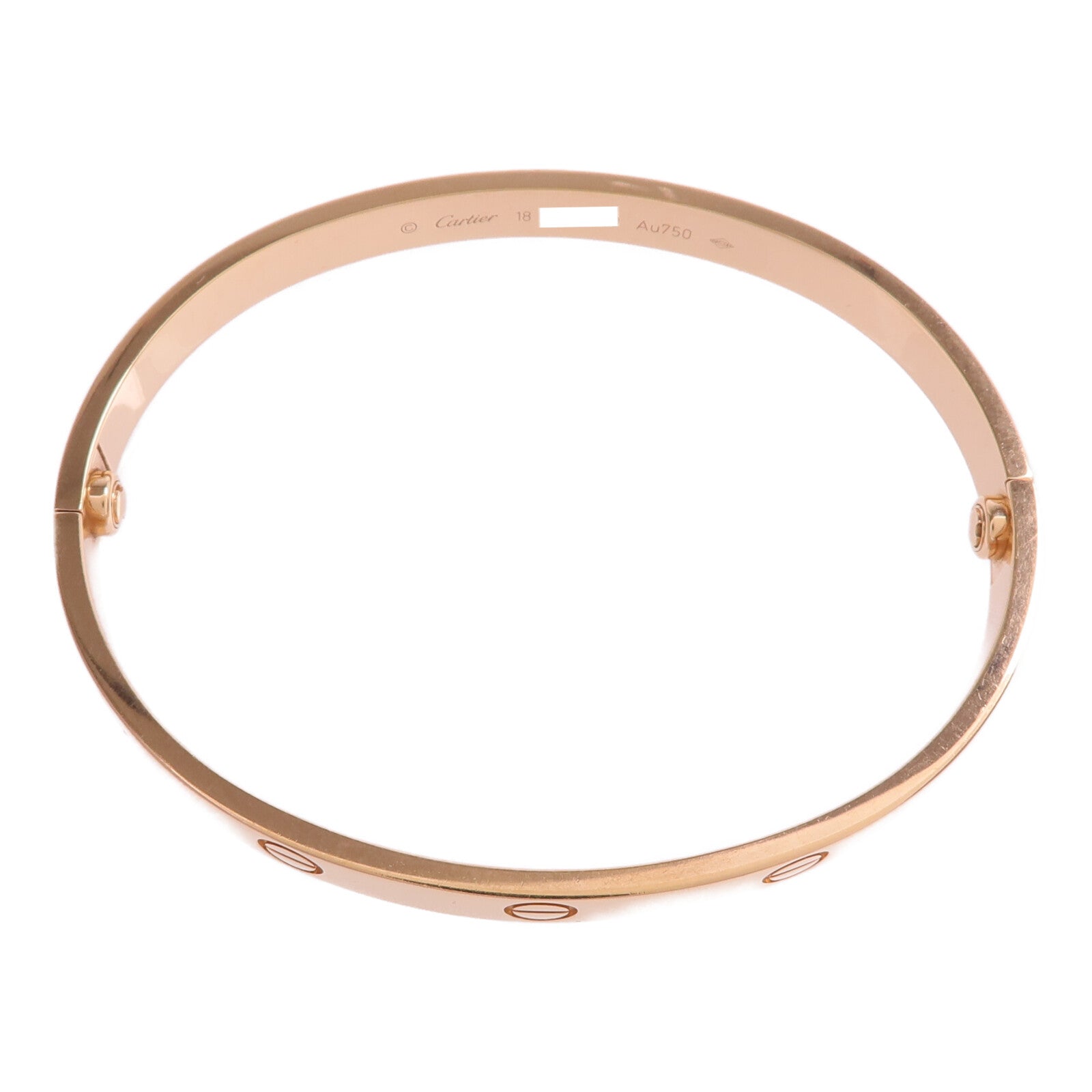 CARTIER 18K玫瑰金Love Bracelet手鐲Cartier#18
