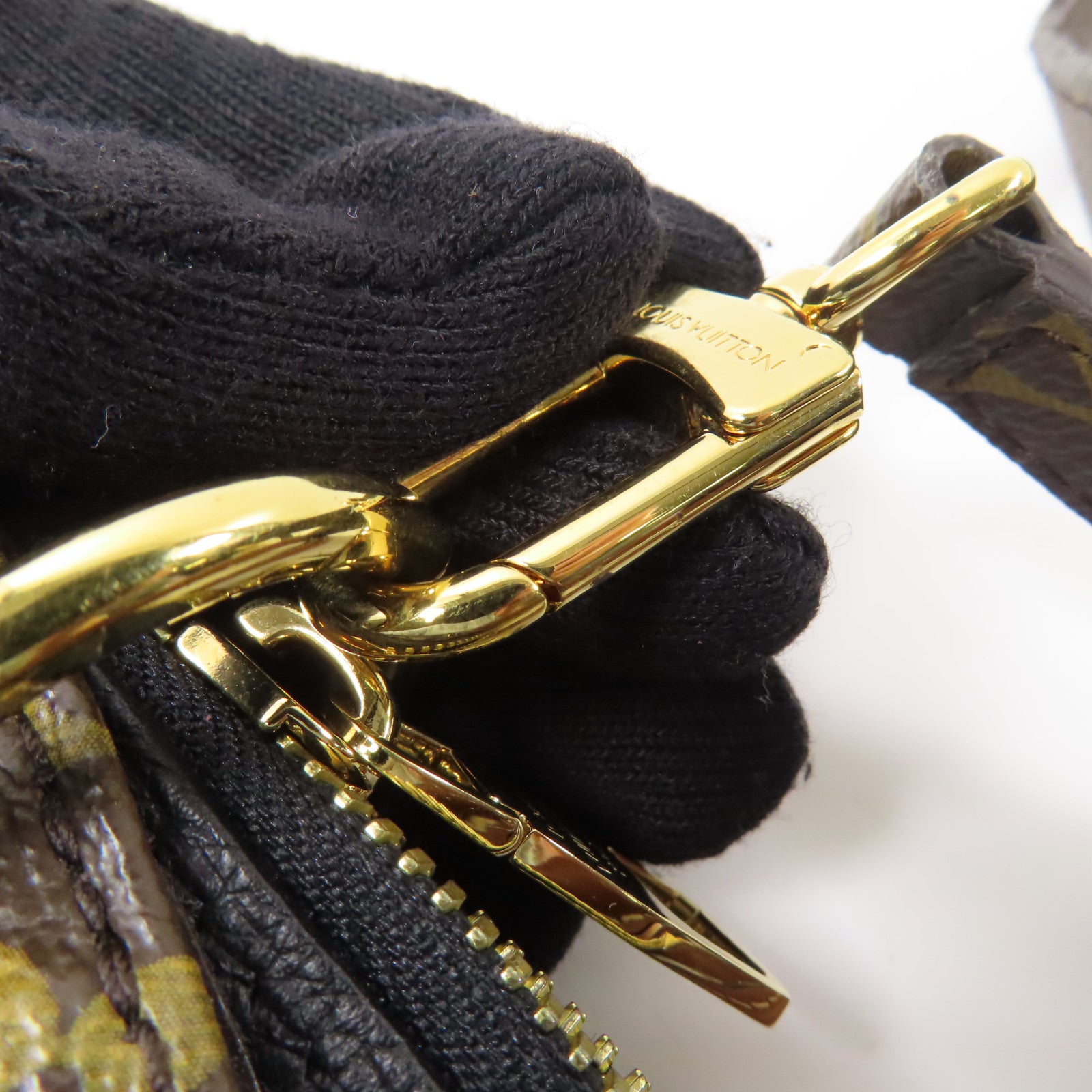 LOUIS VUITTON Monogram Pallas BB金扣手挽肩背兩用袋