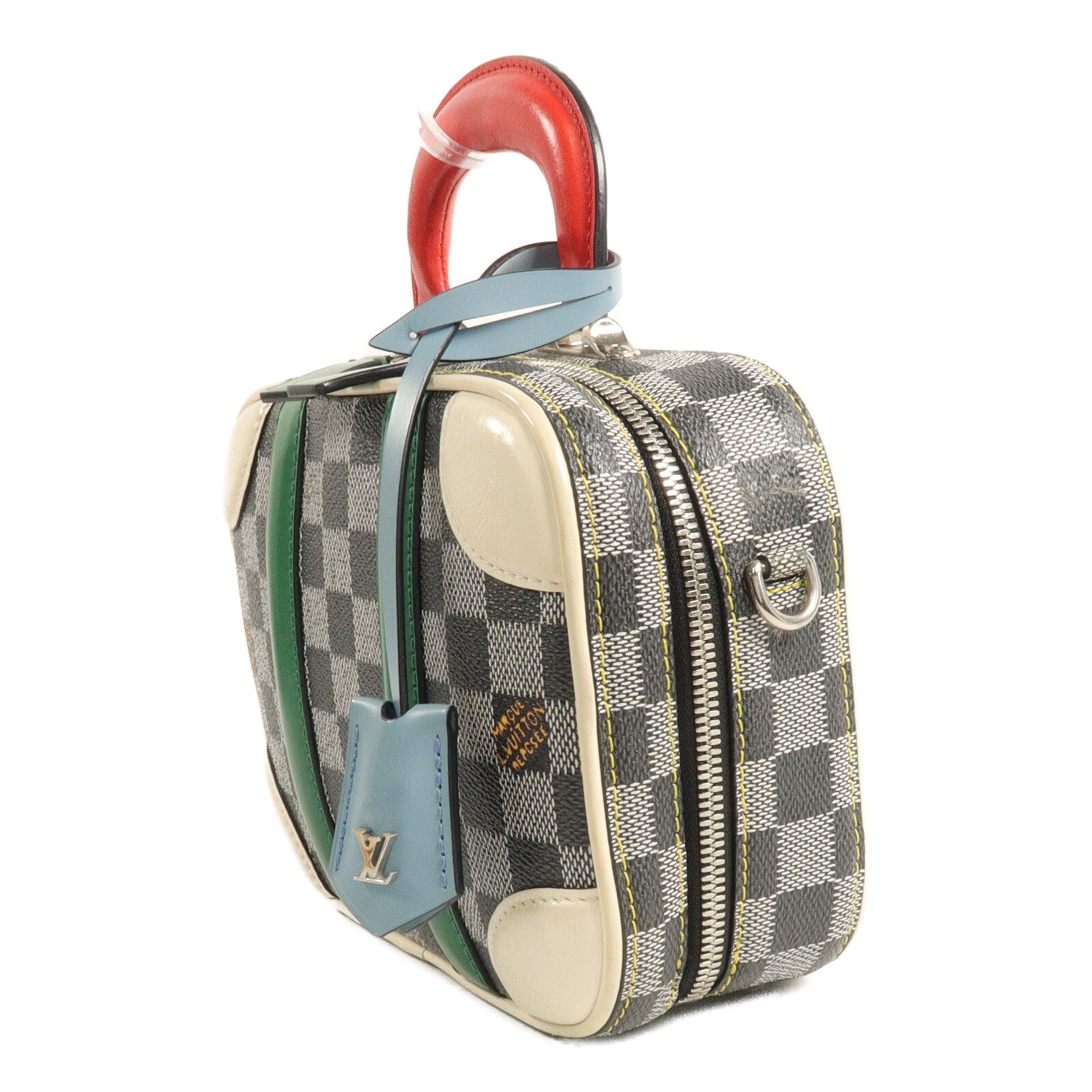 LOUIS VUITTON Damier Valisette BB手挽肩背兩用袋