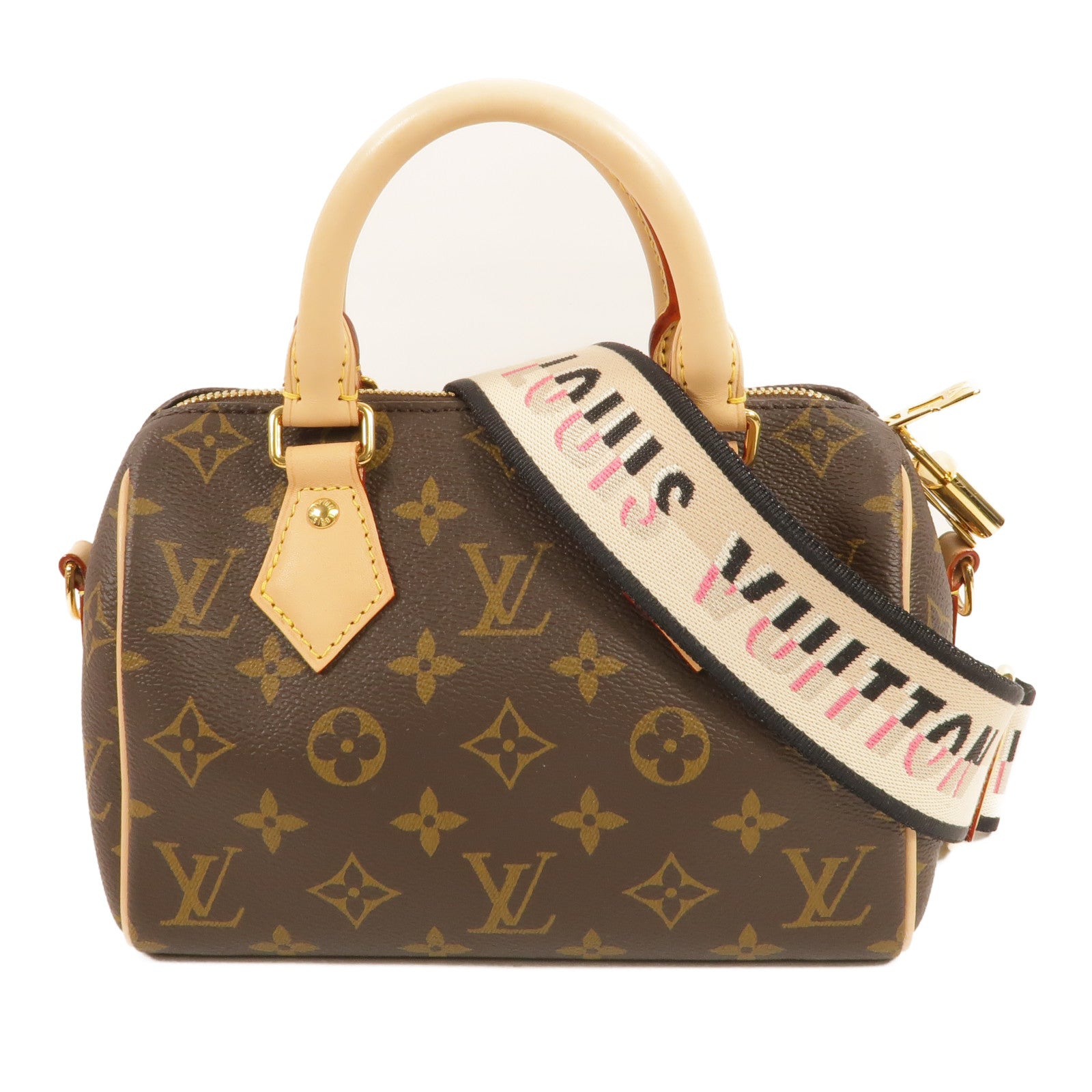 LOUIS VUITTON Monogram Speedy Bandouliere 20金扣手挽肩背兩用袋