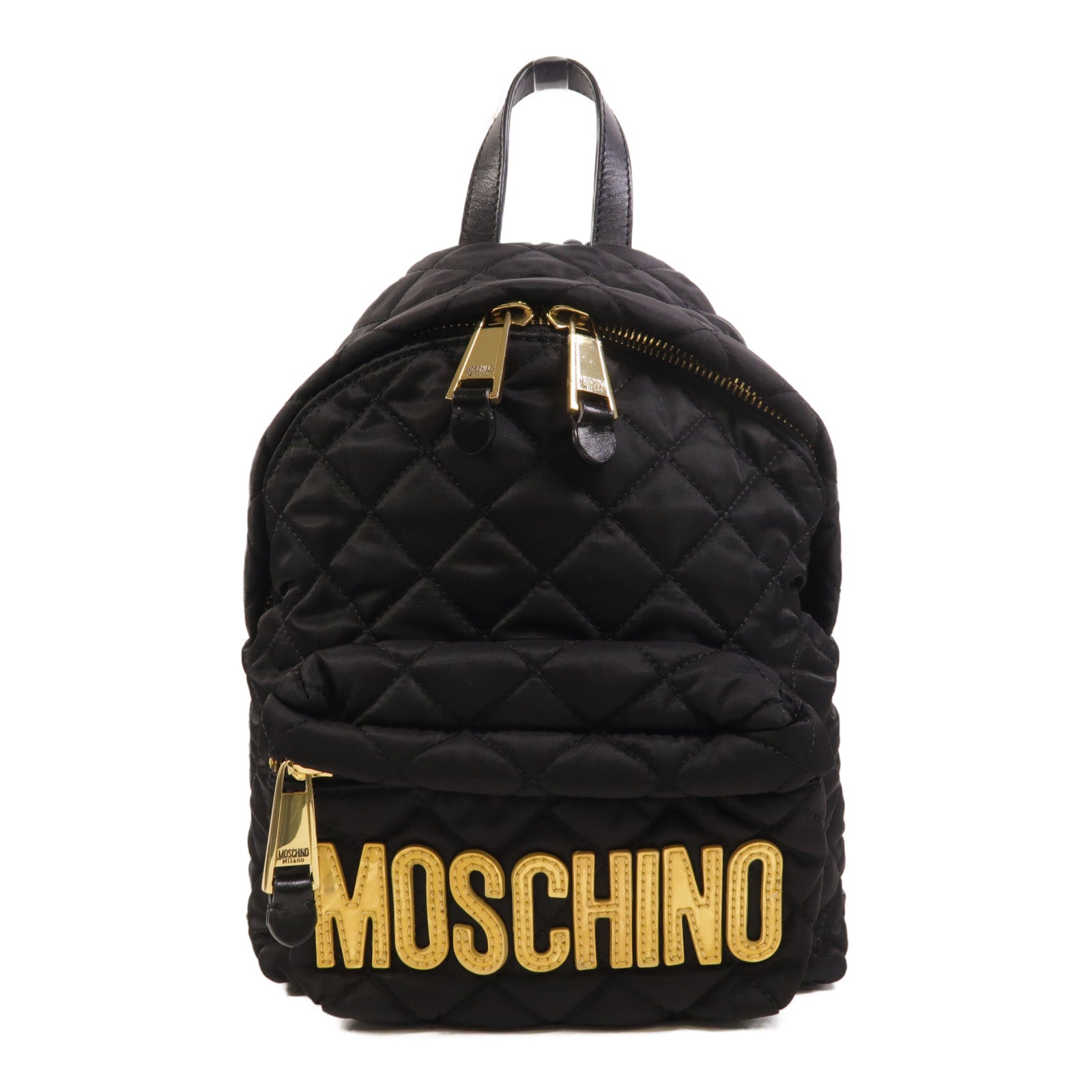 MOSCHINO 尼龍Backpack金扣背包