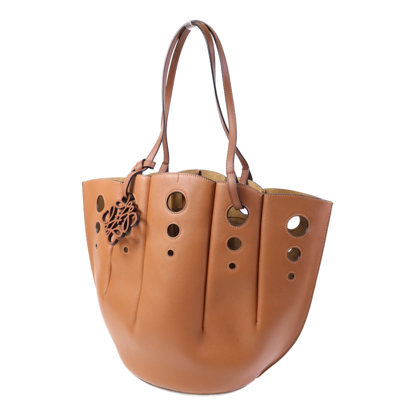 LOEWE 牛皮皮革Shell Tote肩背袋