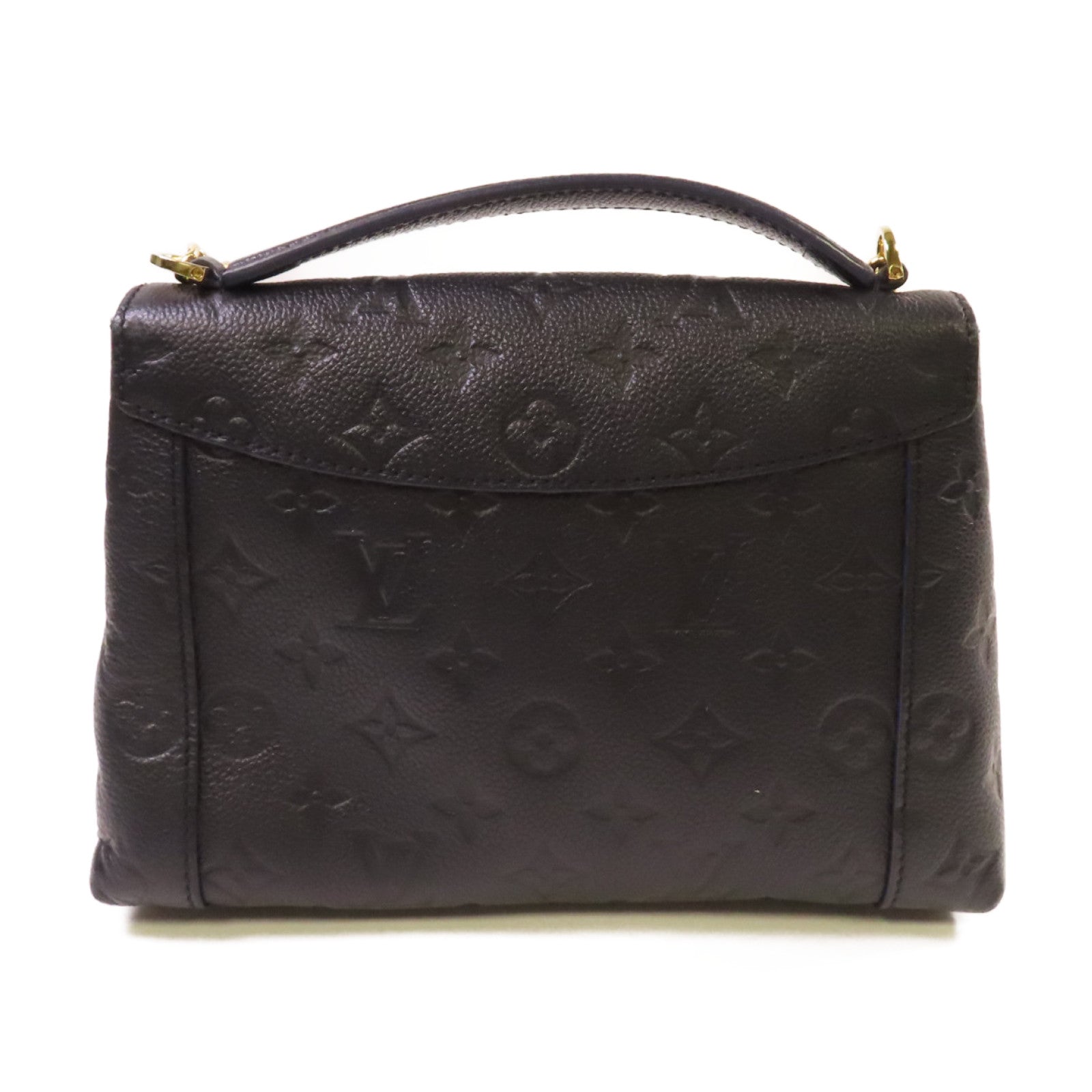 LOUIS VUITTON Monogram Empreinte Blanche BB Shoulder Bag金扣手挽肩背兩用袋黑色