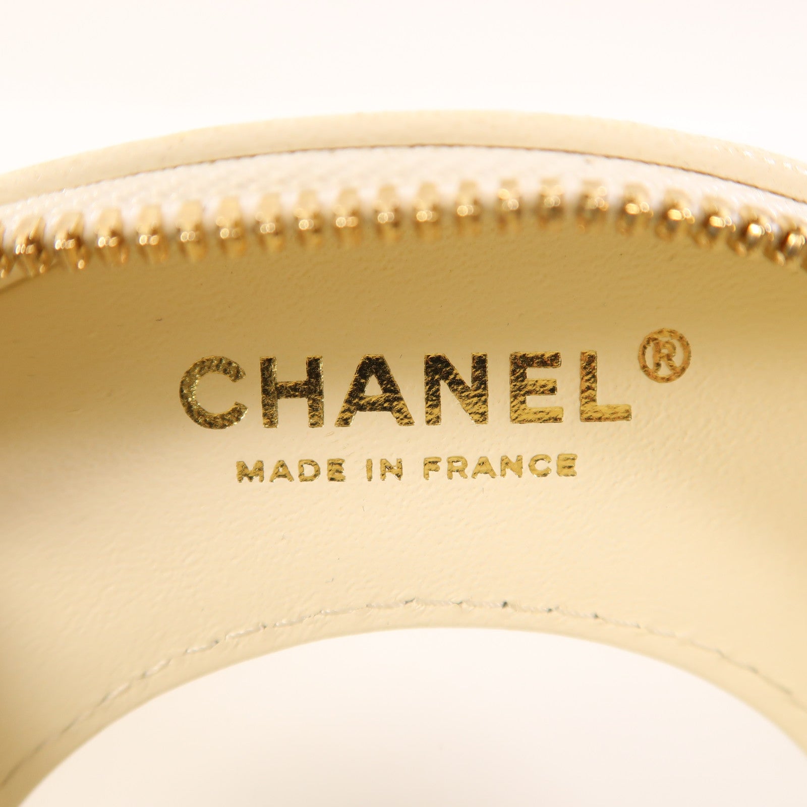 CHANEL 牛皮皮革Chain Shoulder金扣鏈帶肩背袋