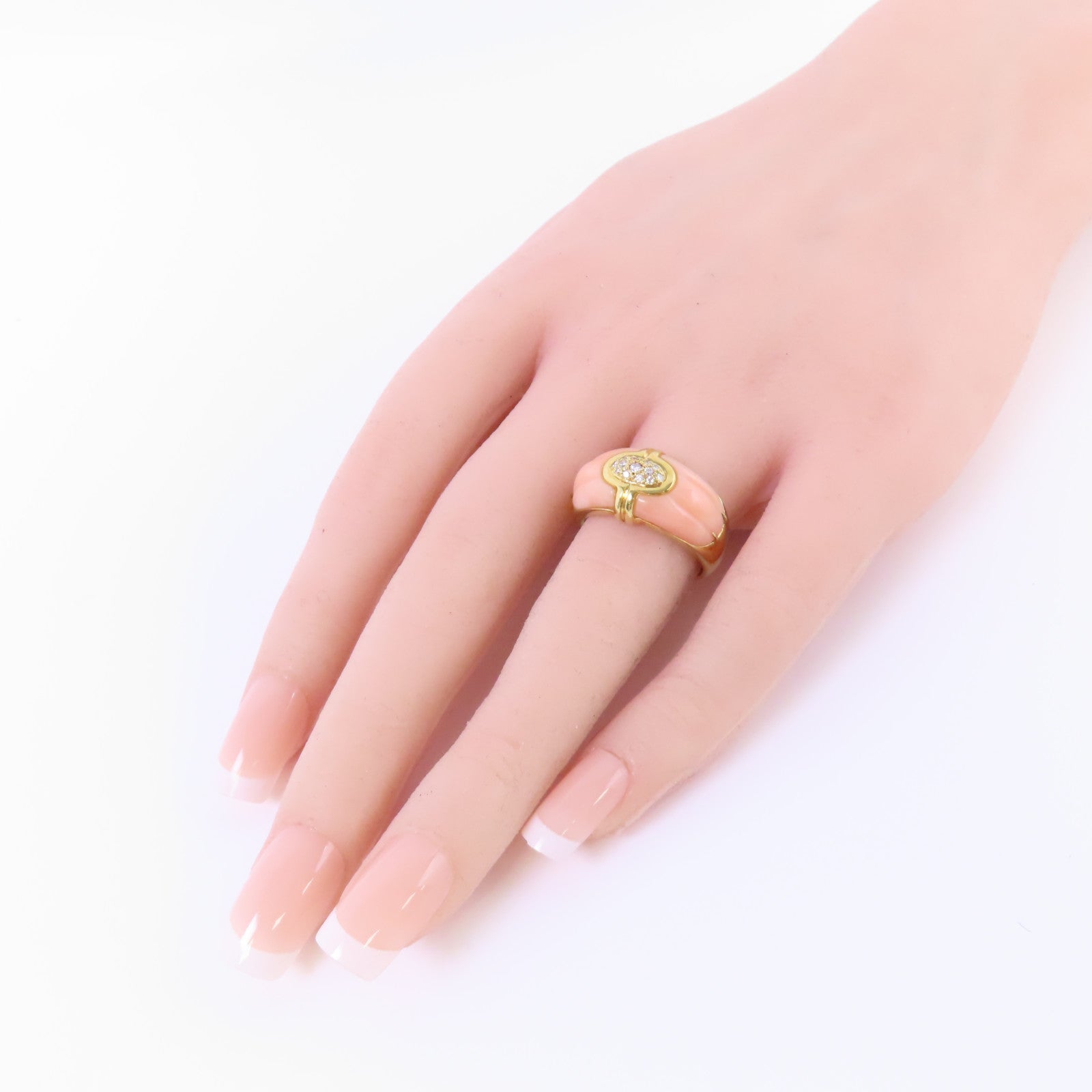 JEWELRY 18K黃金/鑽石Diamond Ring戒指US#6.75