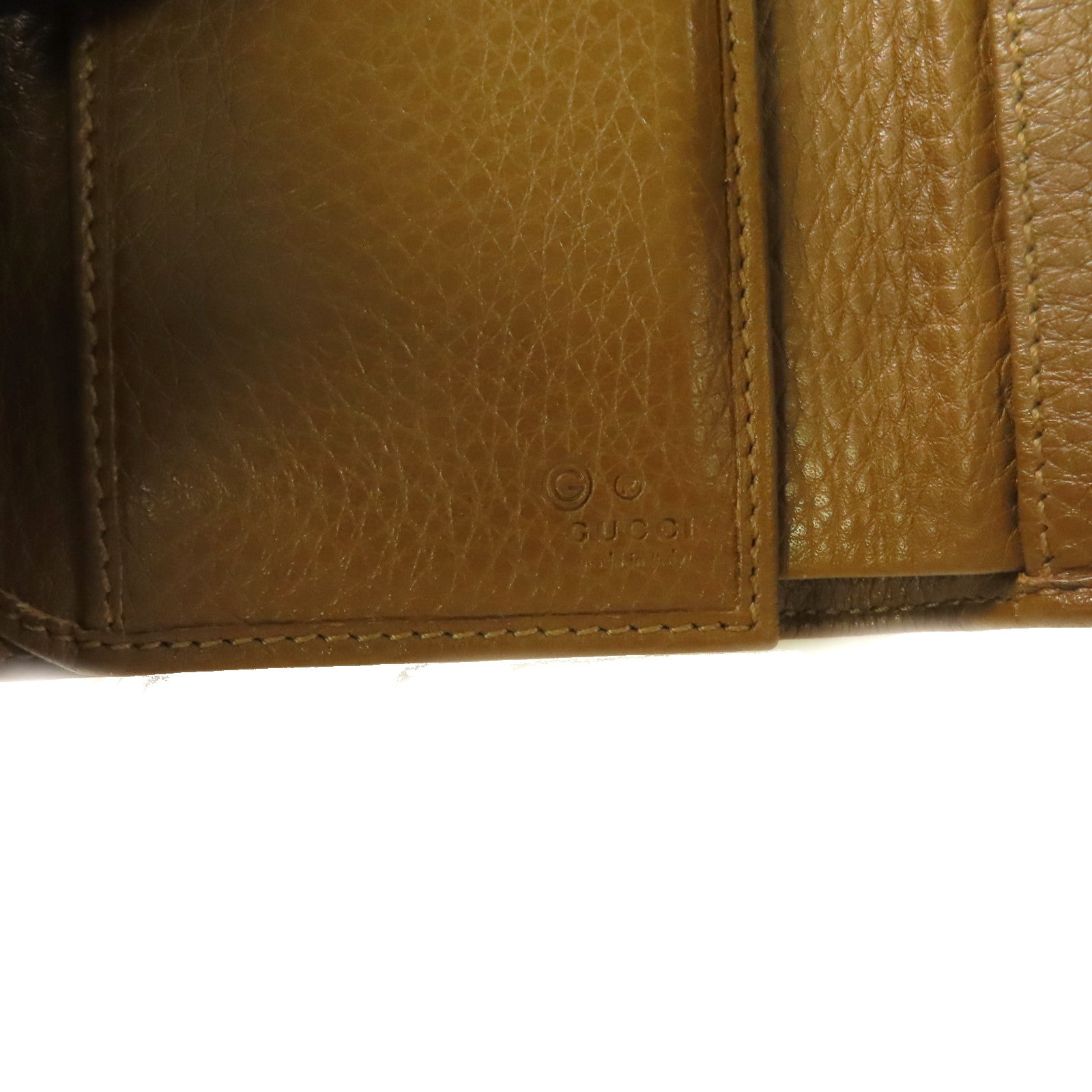 GUCCI 【激減優惠】牛皮皮革Long Wallet長錢包啡色