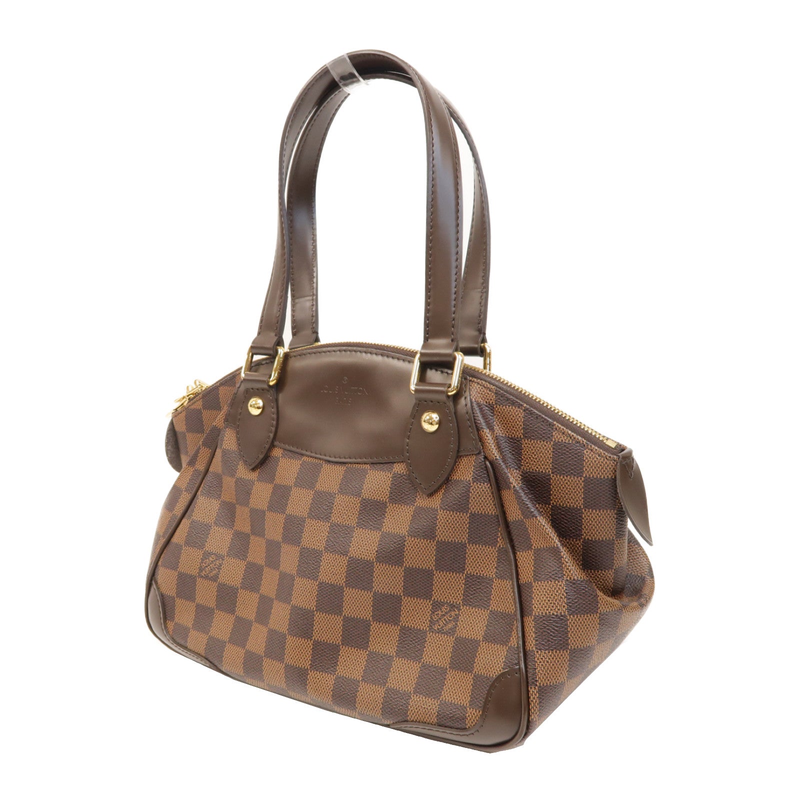 LOUIS VUITTON 【激減優惠】Damier Ebene Verona PM金扣肩背袋啡色