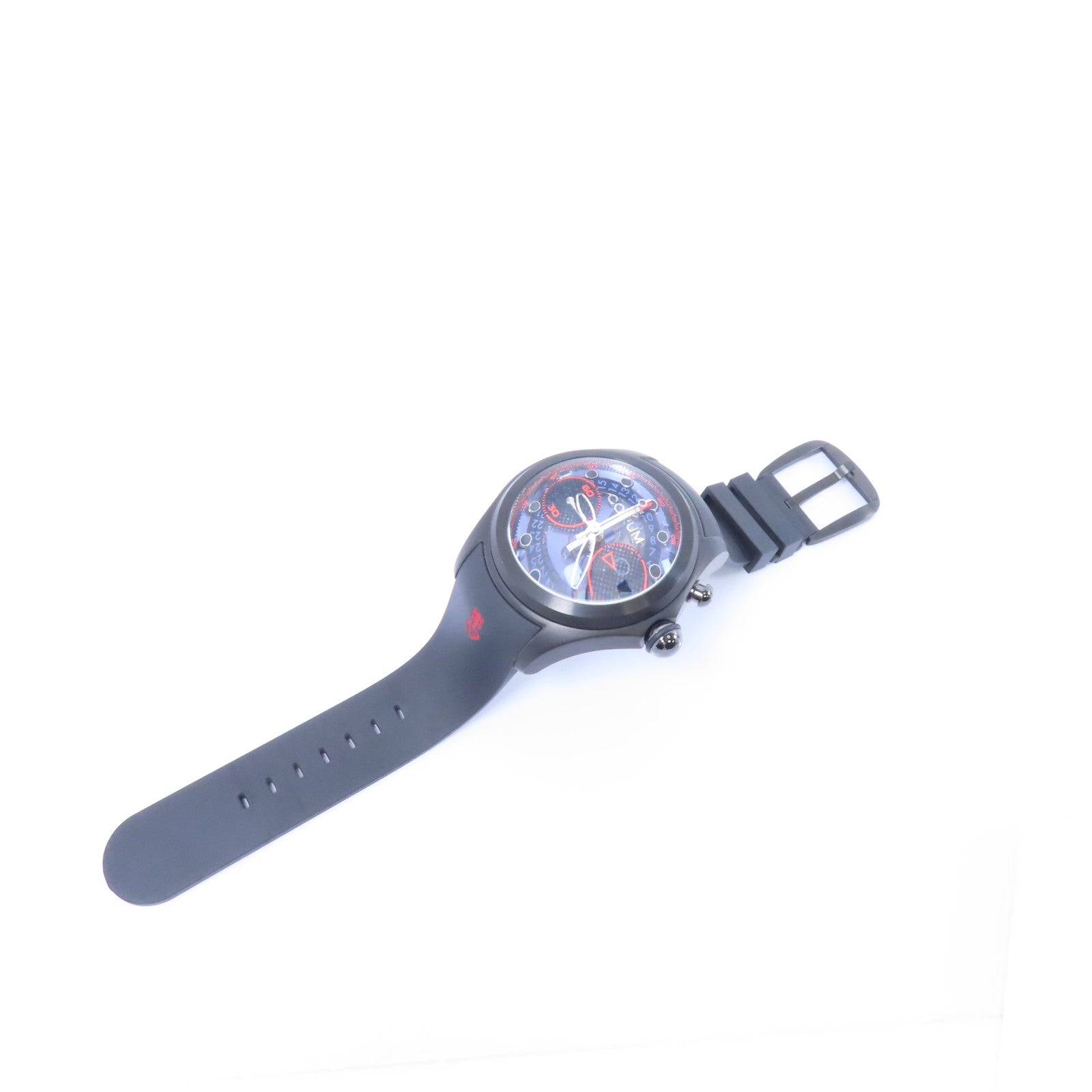 CORUM Big Bubble 52 Centro Limited鈦/橡膠手錶自動機芯黑色