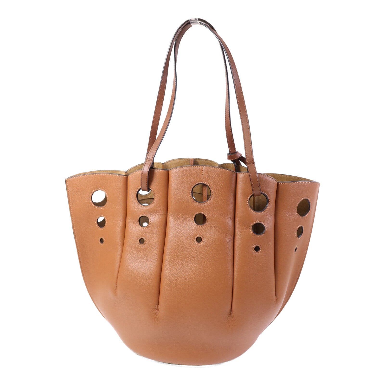 LOEWE 牛皮皮革Shell Tote肩背袋