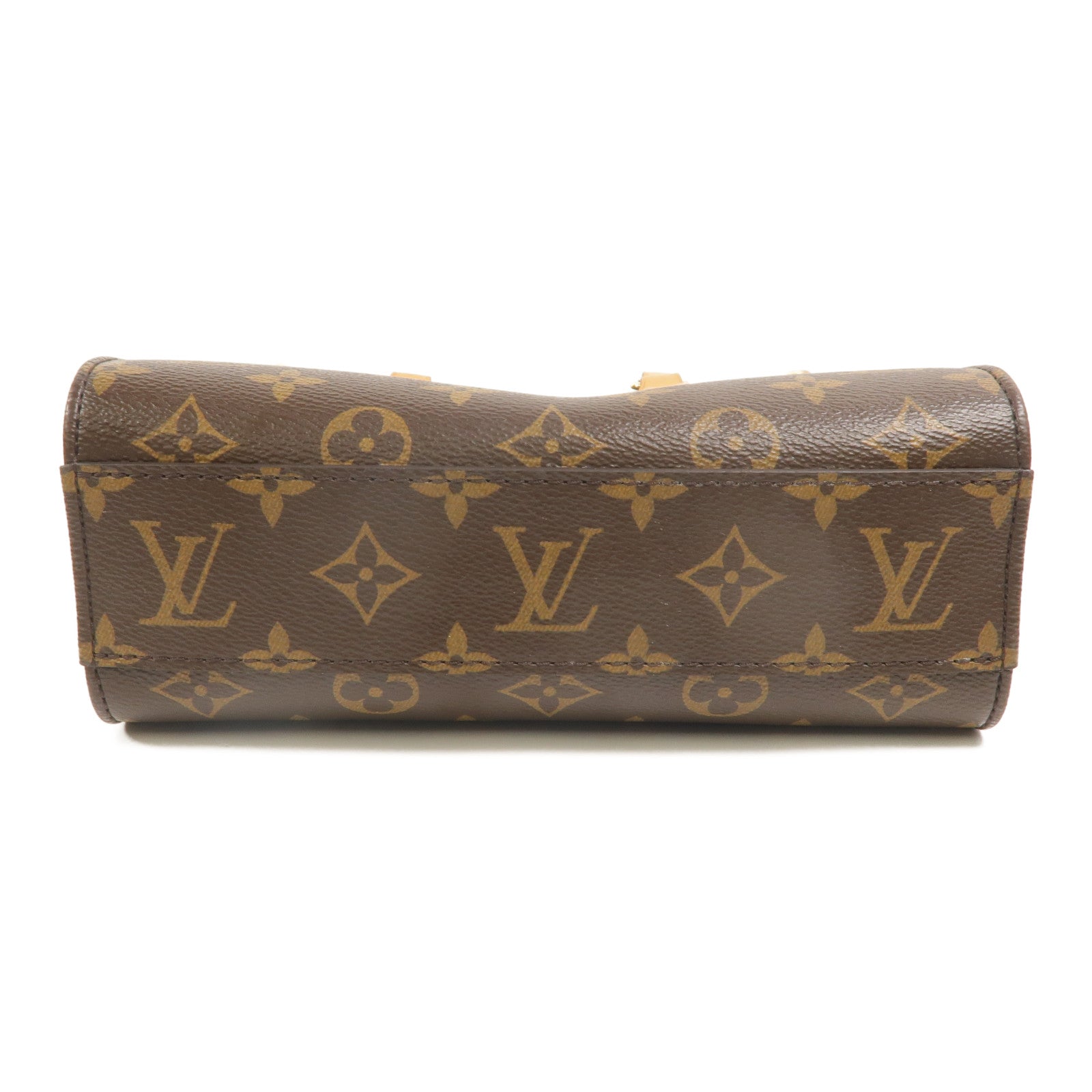 LOUIS VUITTON Monogram Sac Plat BB金扣手挽肩背兩用袋