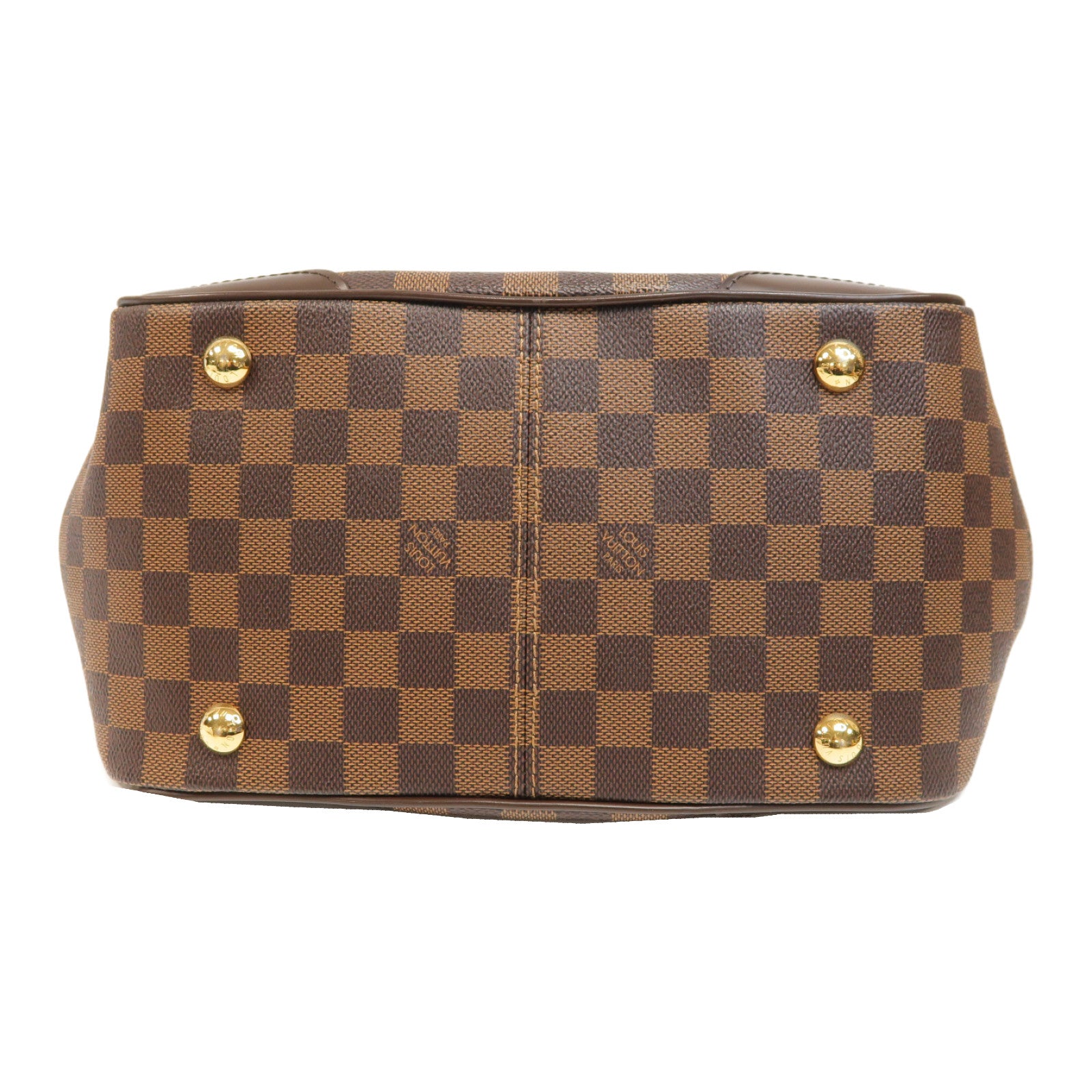 LOUIS VUITTON 【激減優惠】Damier Ebene Verona PM金扣肩背袋啡色