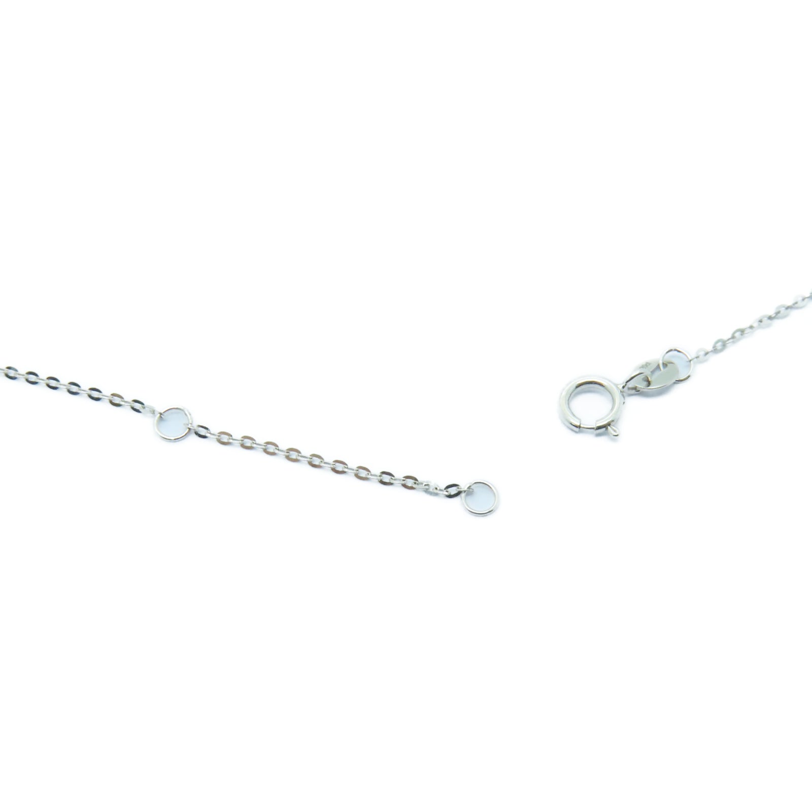 JEWELRY 【激減優惠】18K白金Necklace海藍寶石/0.12ct鑽石項鏈藍色/銀色