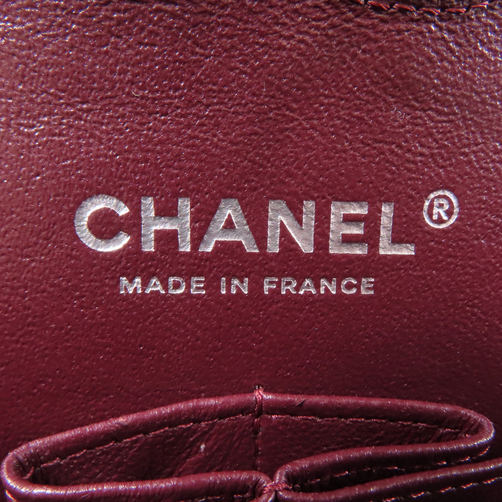 CHANEL 菱格牛皮皮革Chain Shoulder銀扣鏈帶肩背袋黑色