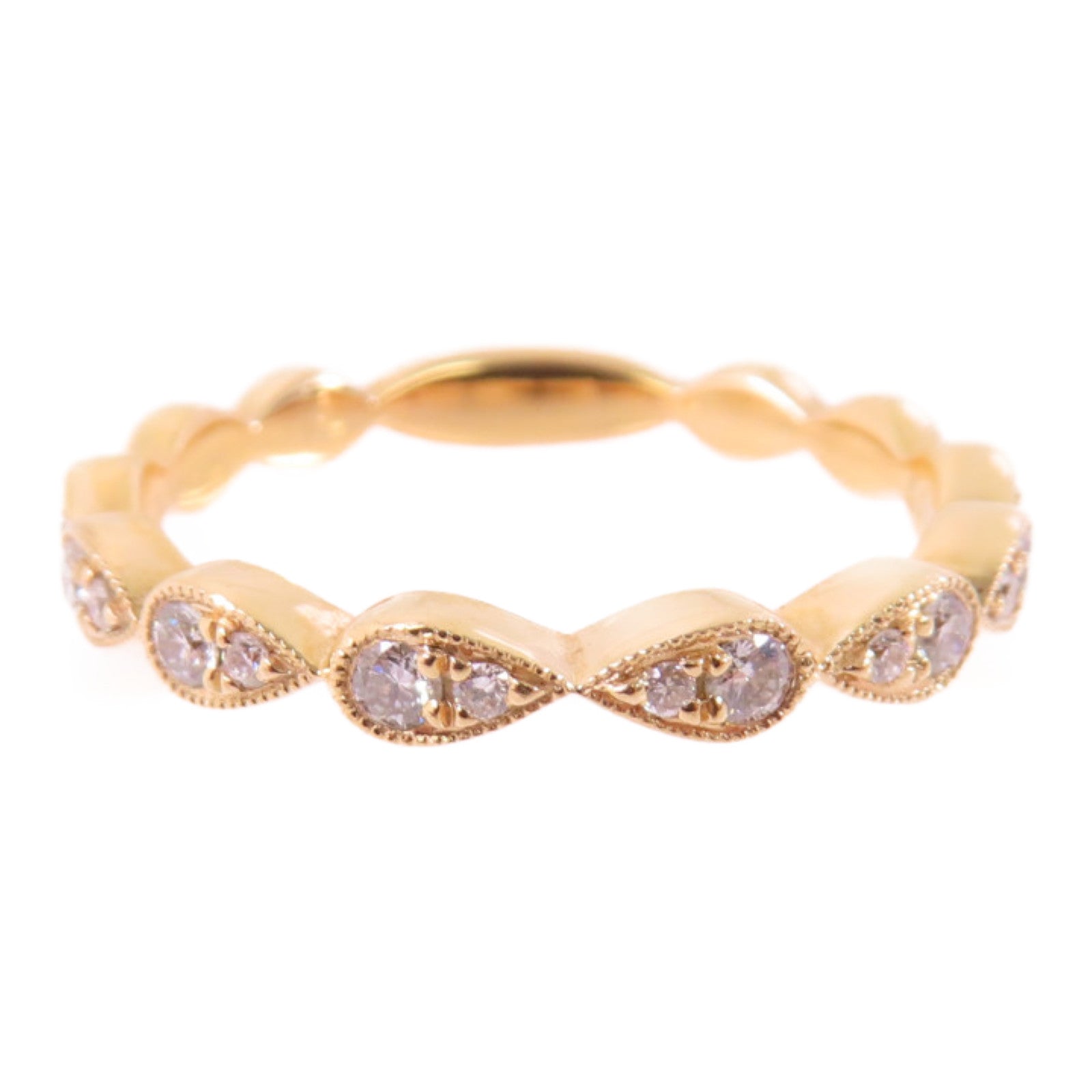 JEWELRY 18K玫瑰金/0.20ct鑽石Diamond Ring戒指US#6