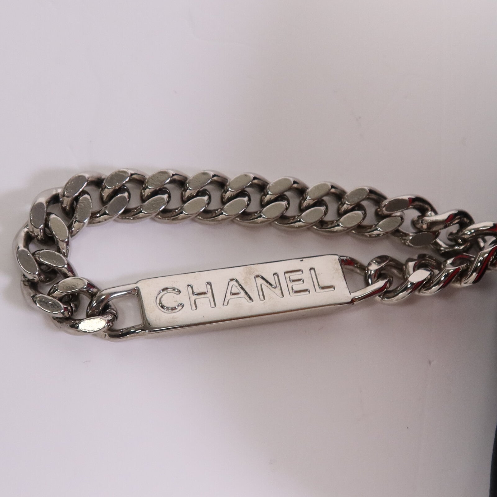 CHANEL 牛皮皮革Cambon Wallet銀扣錢包