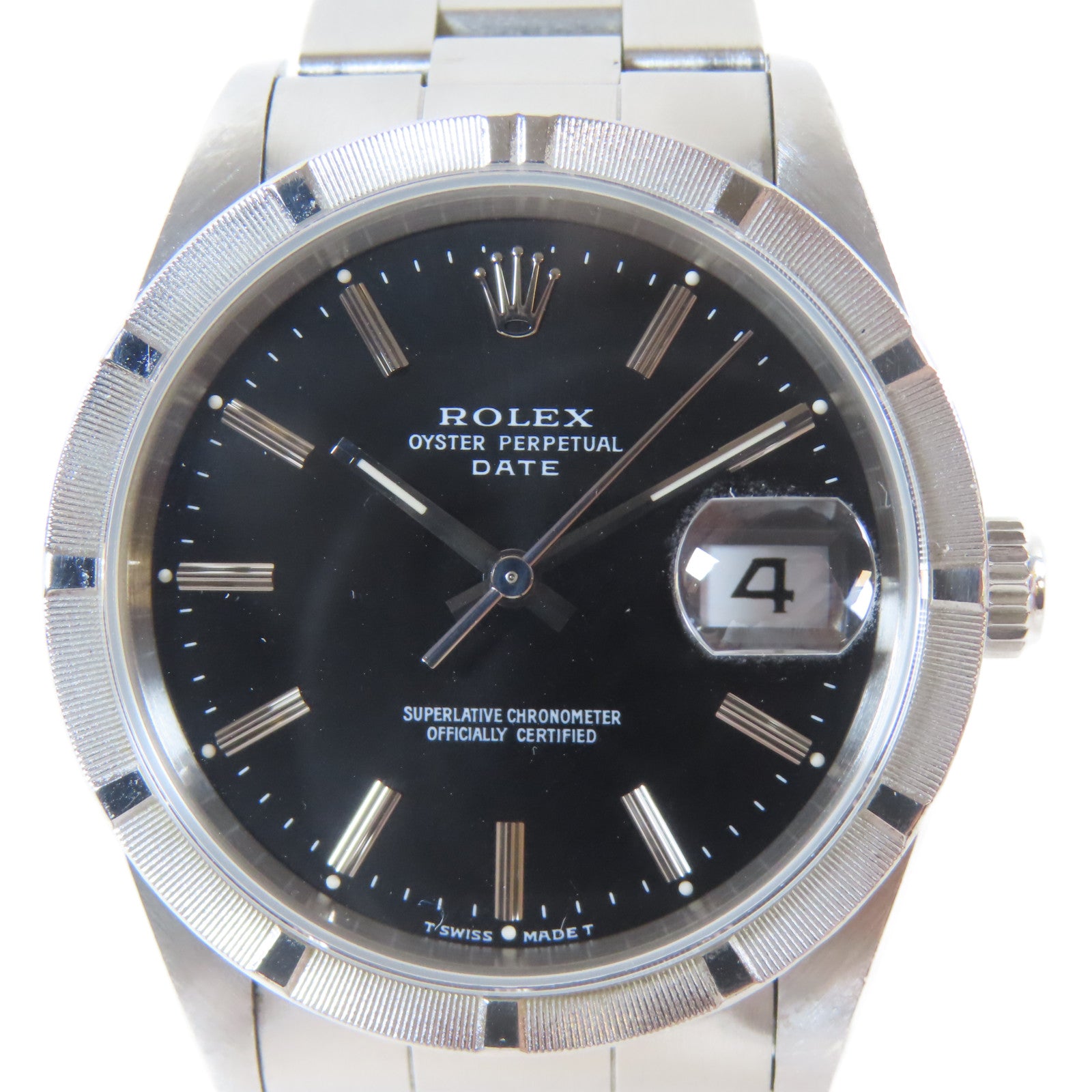 ROLEX Oyster Perpetual不鏽鋼手錶自動機芯黑色