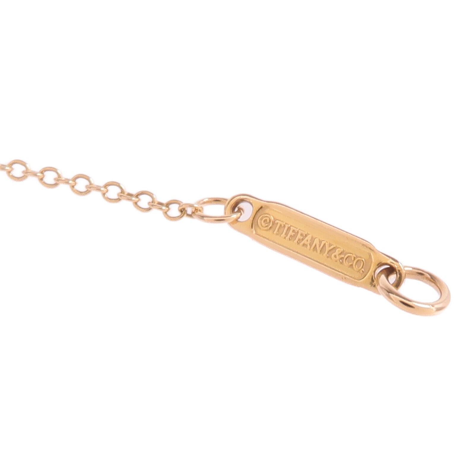 TIFFANY＆CO 18K玫瑰金Atlas Diamond Necklace鑽石項鍊