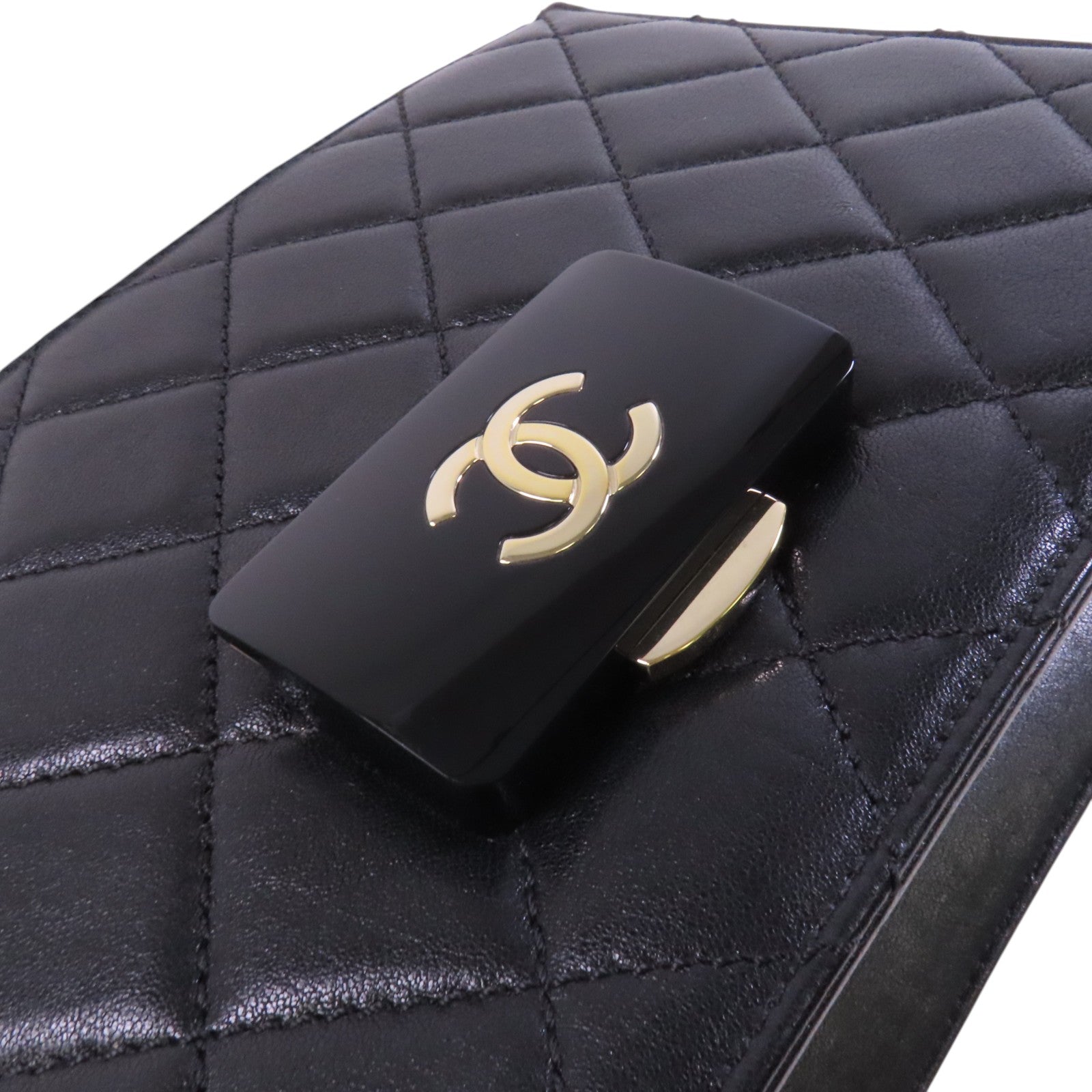 CHANEL 羊皮皮革Chain Shoulder Bag金扣鏈帶肩背袋