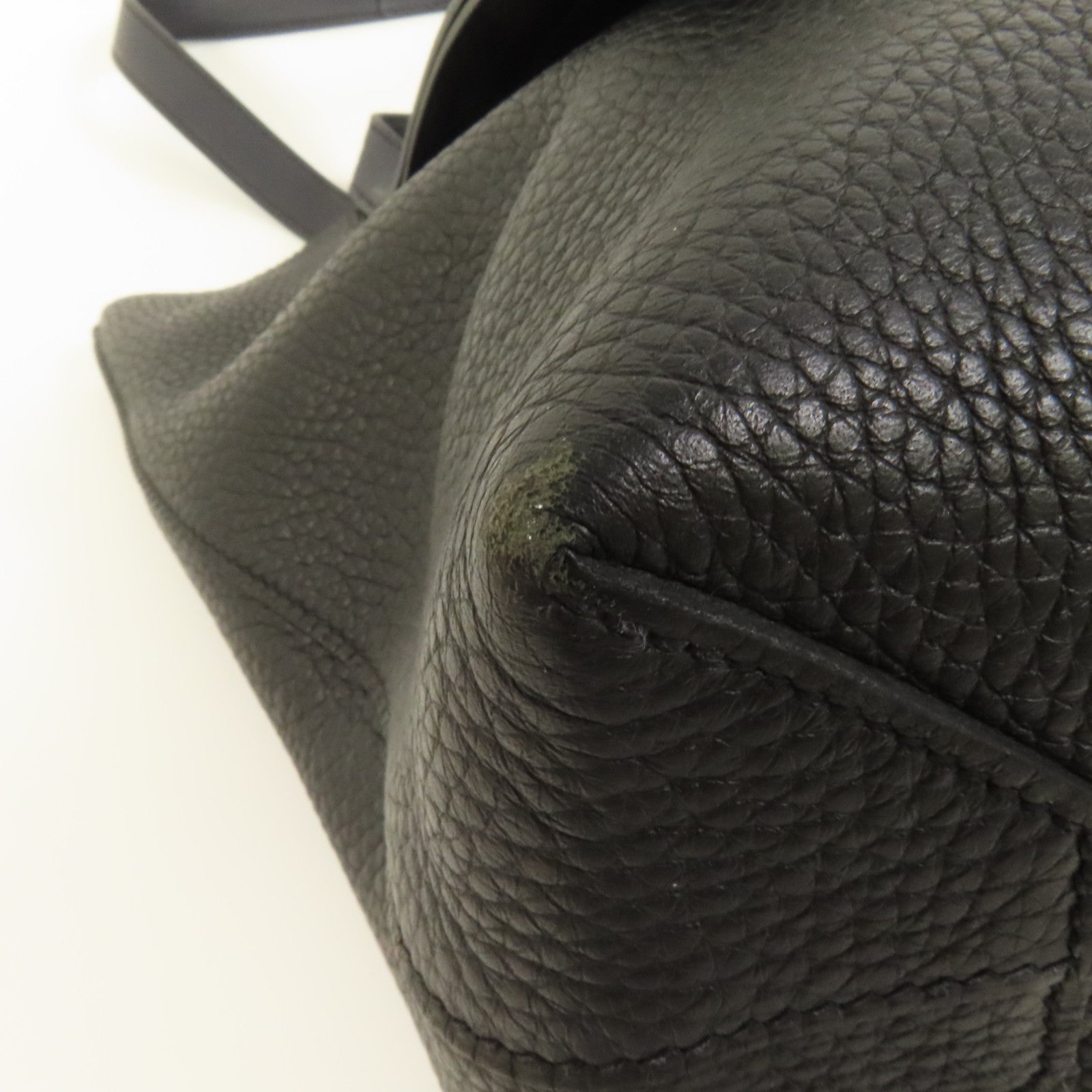 HERMES Clemence皮革Cabasellier 31肩背袋Noir Navy