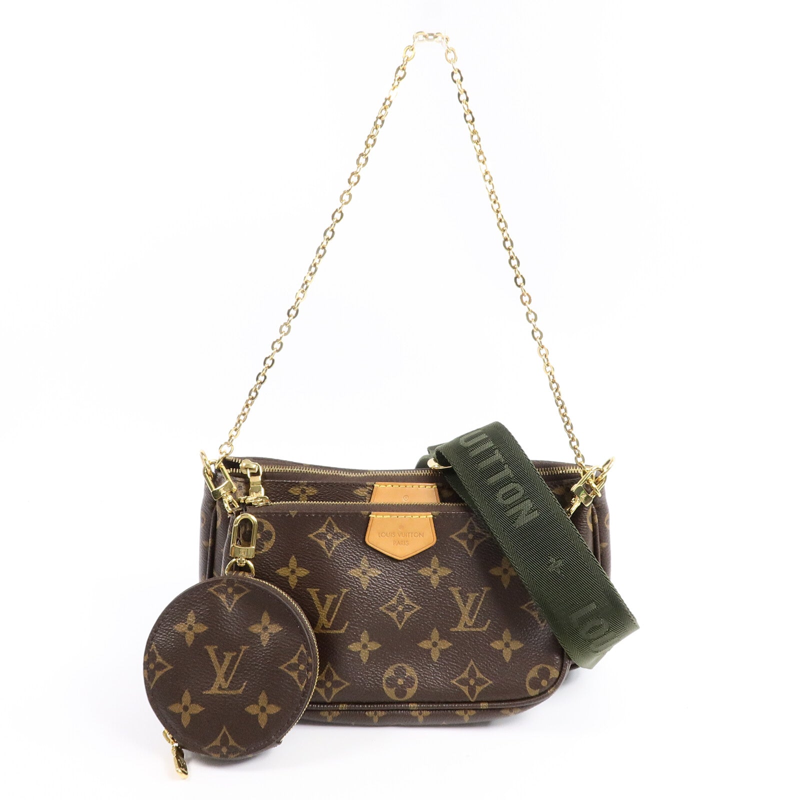 LOUIS VUITTON Monogram Multi Pochette Accessoires金扣肩背袋