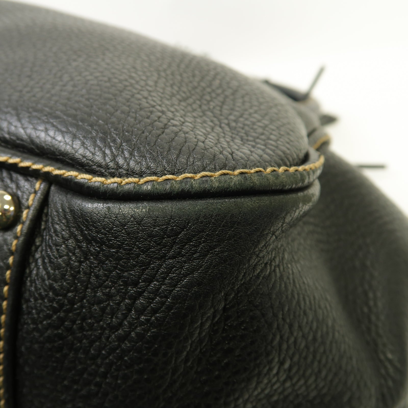 CHANEL 【激減優惠】牛皮皮革Boston Bag銀扣波士顿包黒色