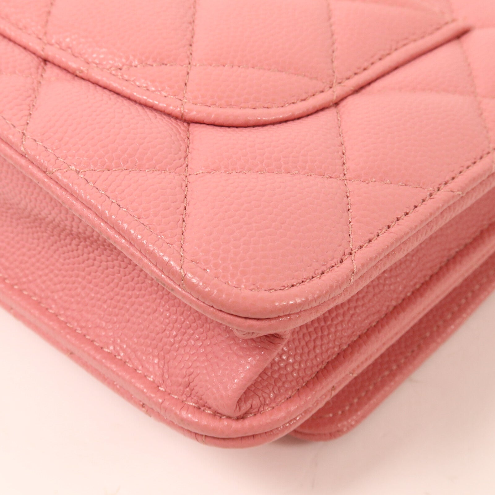 CHANEL 牛皮皮革WOC Wallet On Chain鏈帶肩背袋