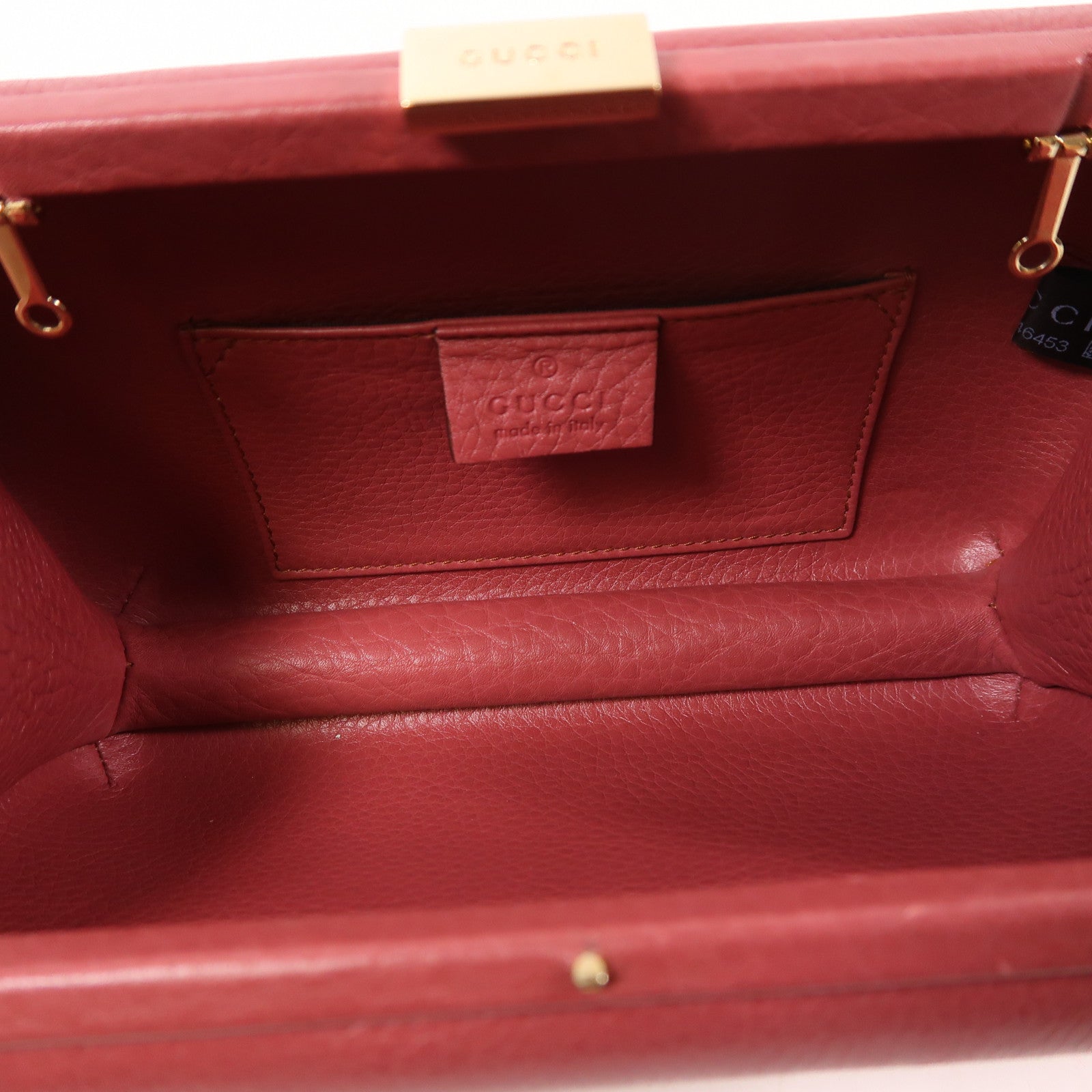 GUCCI 牛皮皮革Chain Shoulder金扣鏈帶肩背袋