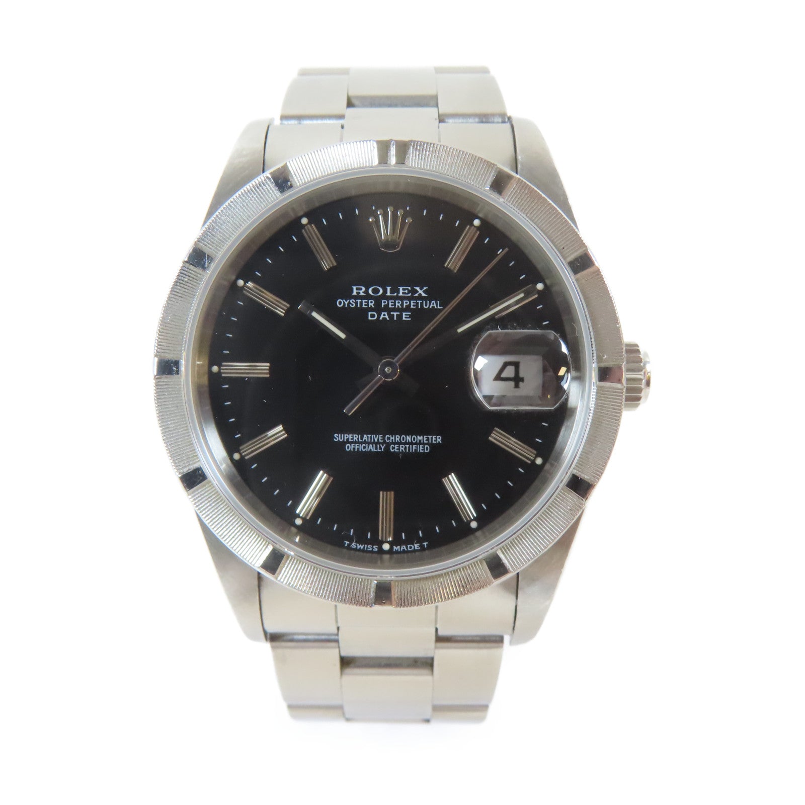 ROLEX Oyster Perpetual不鏽鋼手錶自動機芯黑色