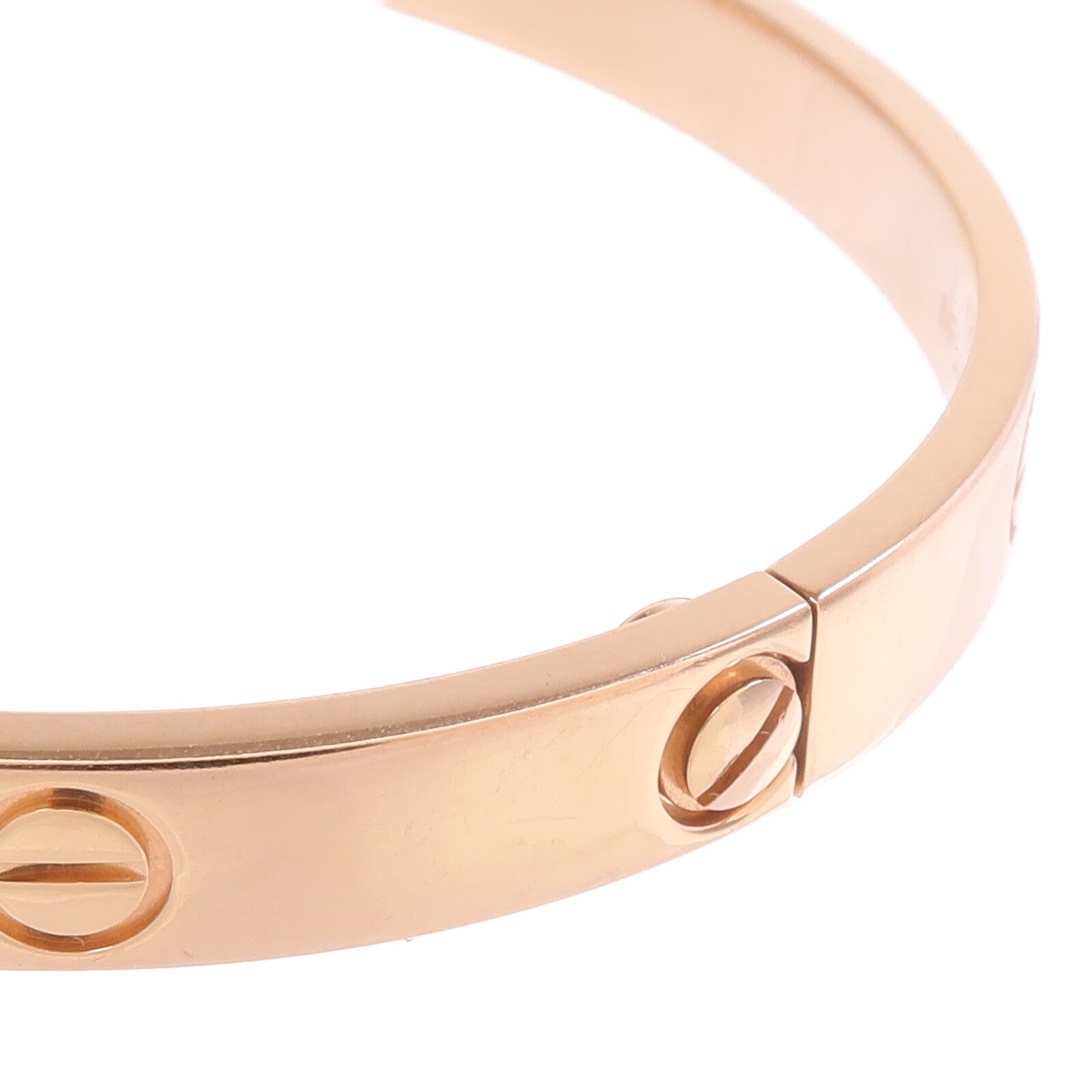 CARTIER 18K玫瑰金Love Bracelet手鐲Cartier#18