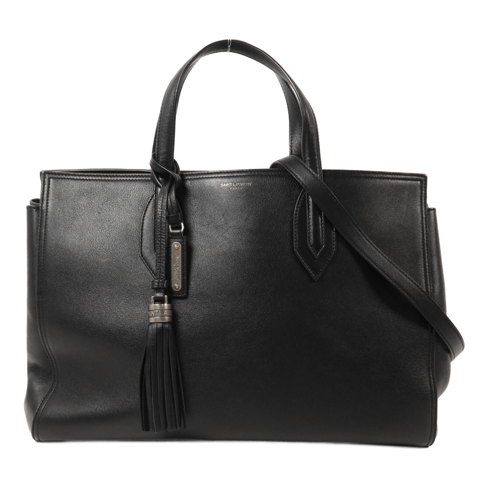 SAINT LAURENT 牛皮皮革Amber Tote手挽肩背兩用袋
