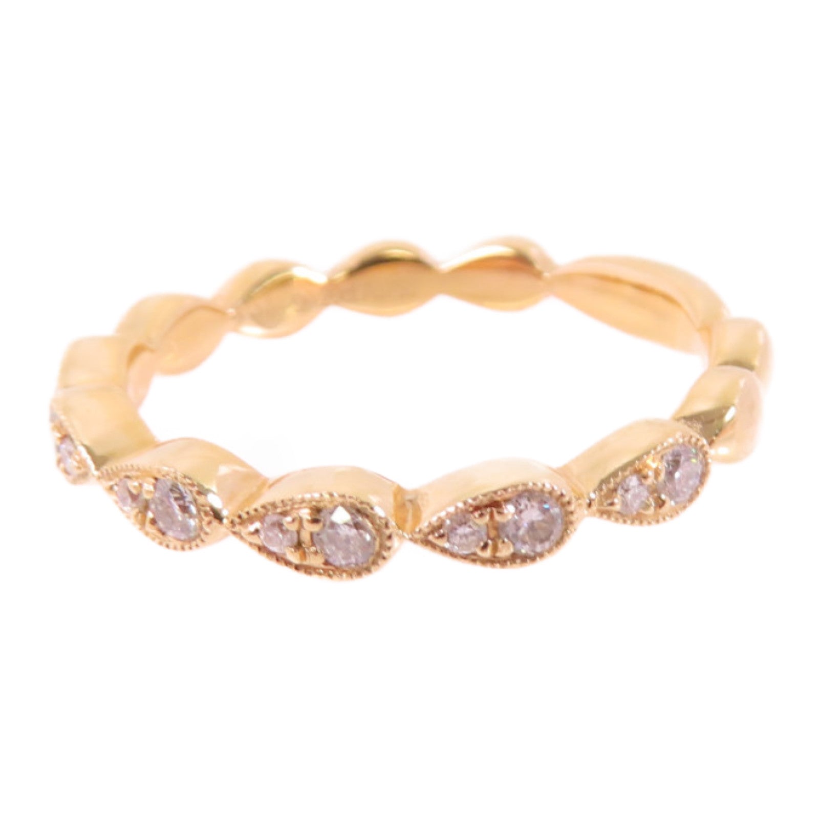 JEWELRY 18K玫瑰金/0.20ct鑽石Diamond Ring戒指US#6