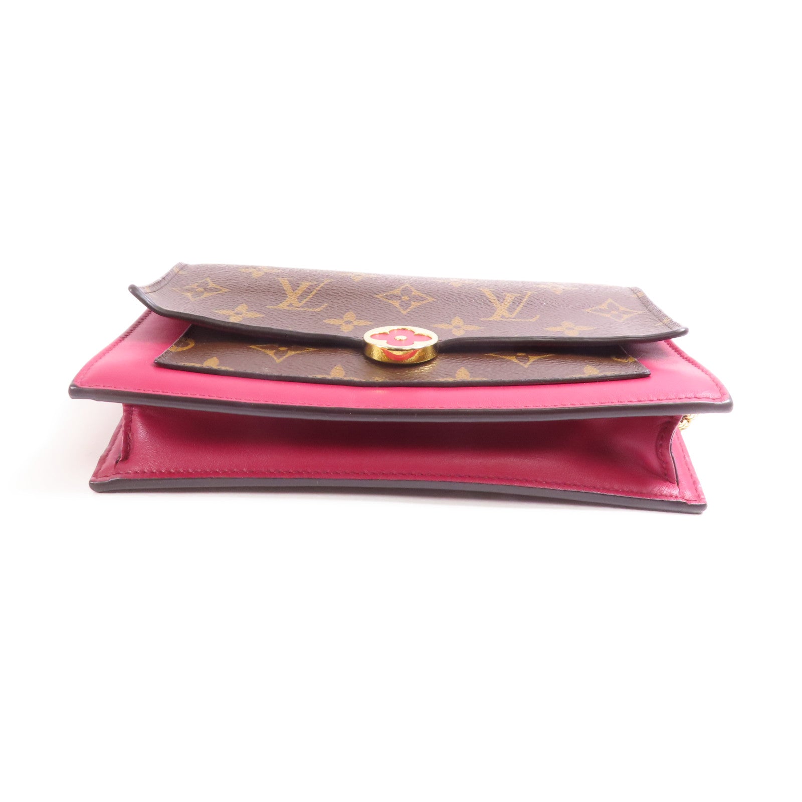 LOUIS VUITTON LV GHW Portefeuille Flore Chain Shoulder Bag M69578 Monogram Brown
