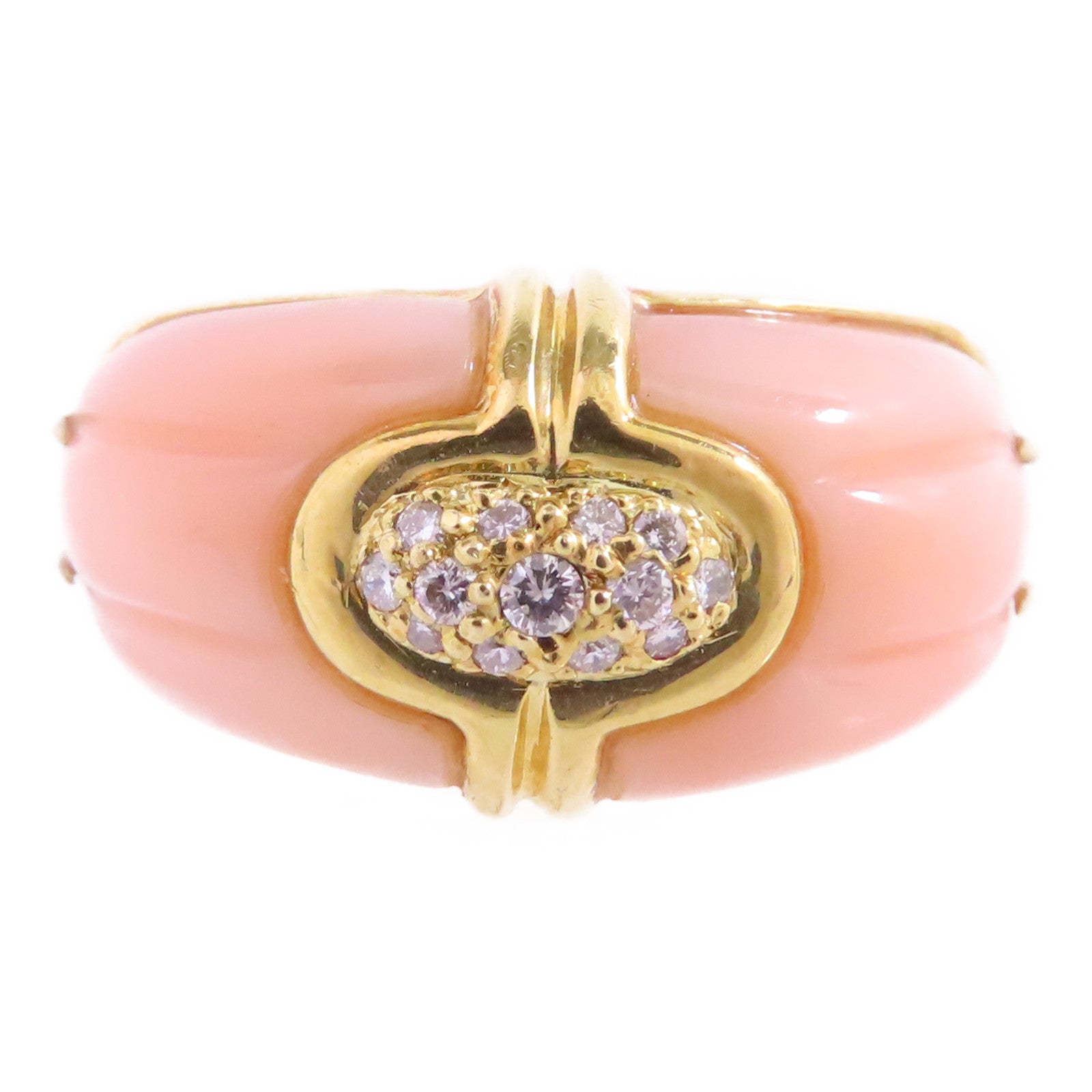 JEWELRY 18K黃金/鑽石Diamond Ring戒指US#6.75